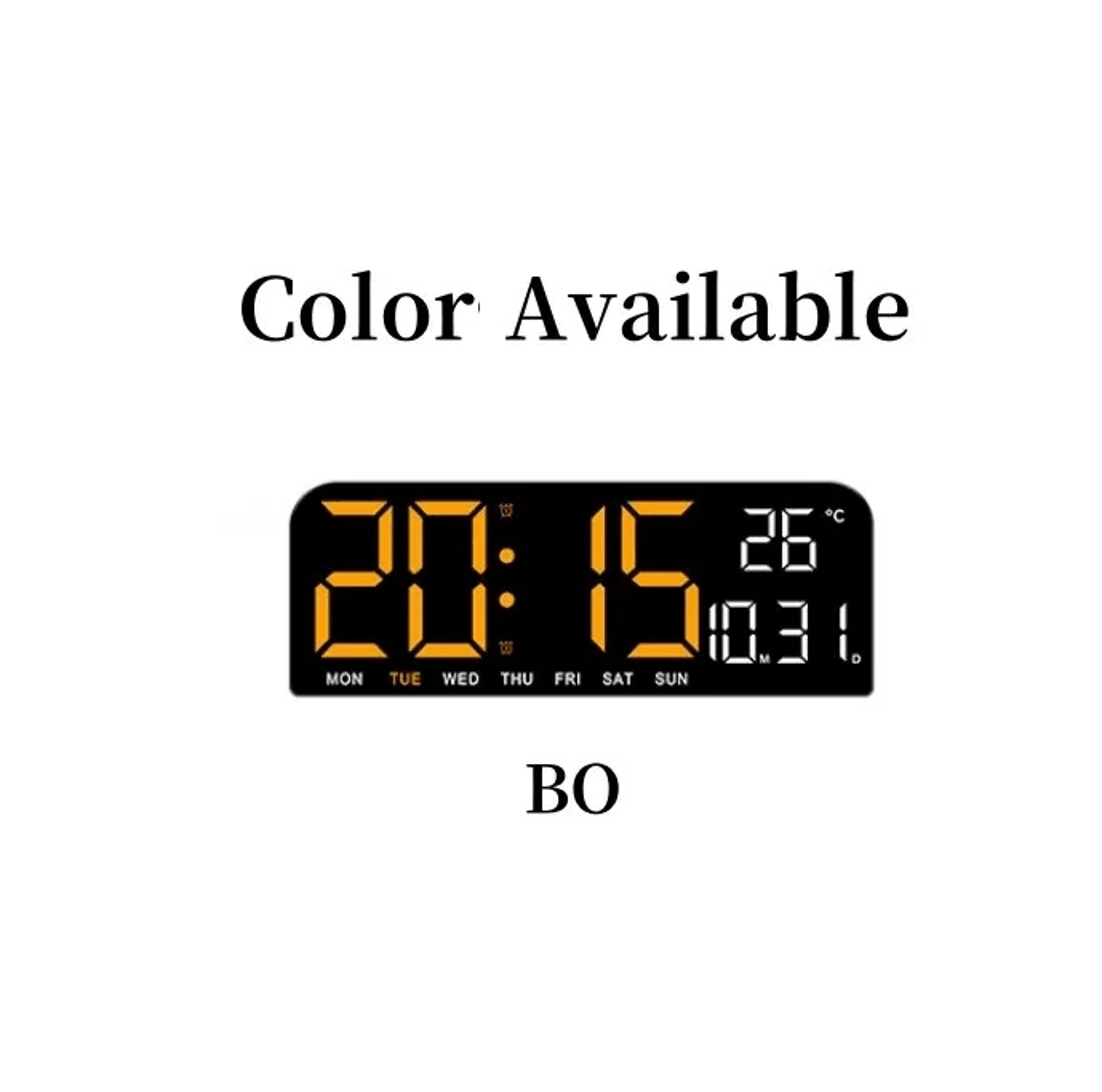 Large Digital Wall Clock With Dual Alarm Auto Dimming Temperature And Countdown Timer 2