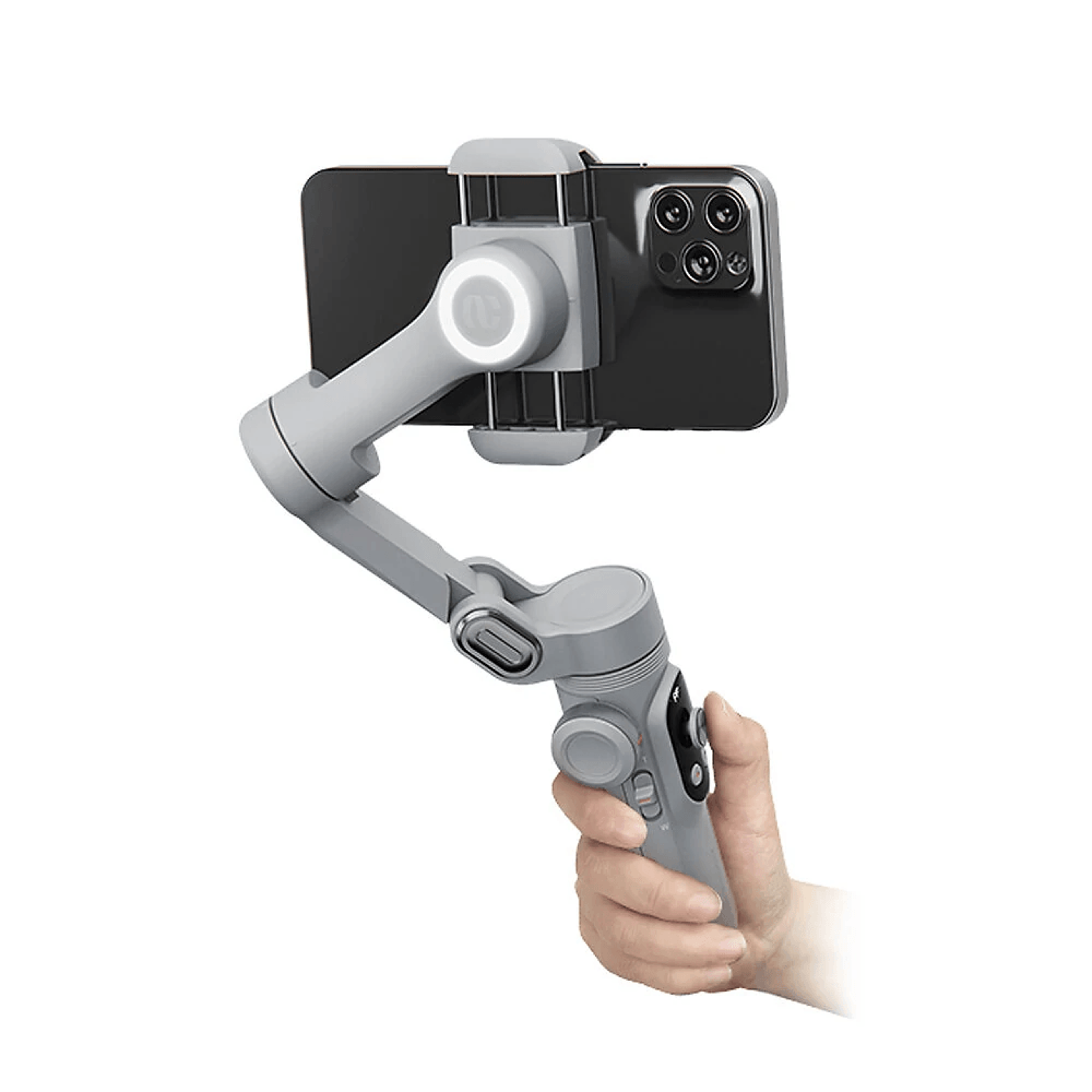 Axis Smartphone Gimbal Stabilizer With Wireless Charging Fill Light And OLED Display 1