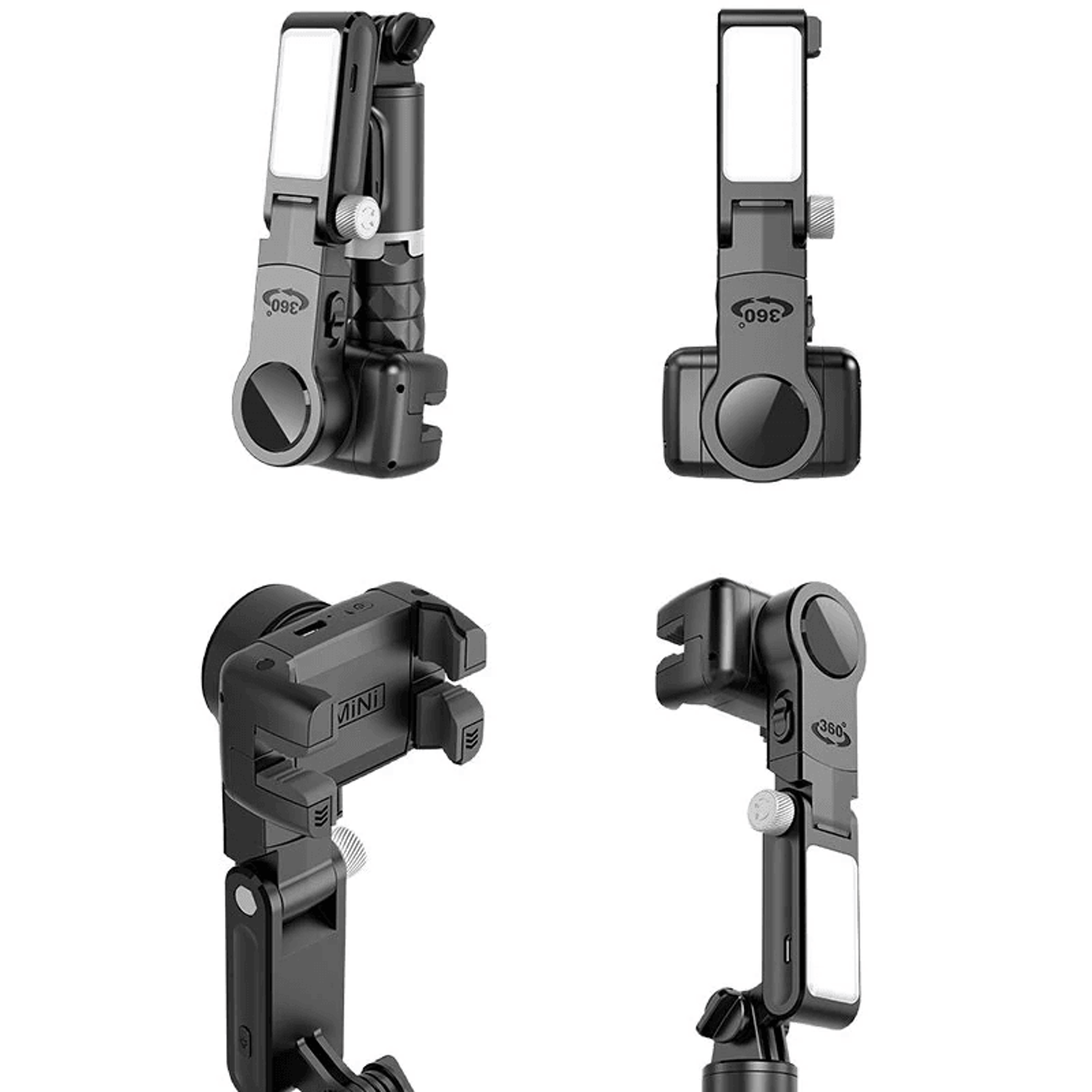 Smartphone Gimbal Stabilizer With Selfie Stick Tripod Fill Light And Face Tracking 6