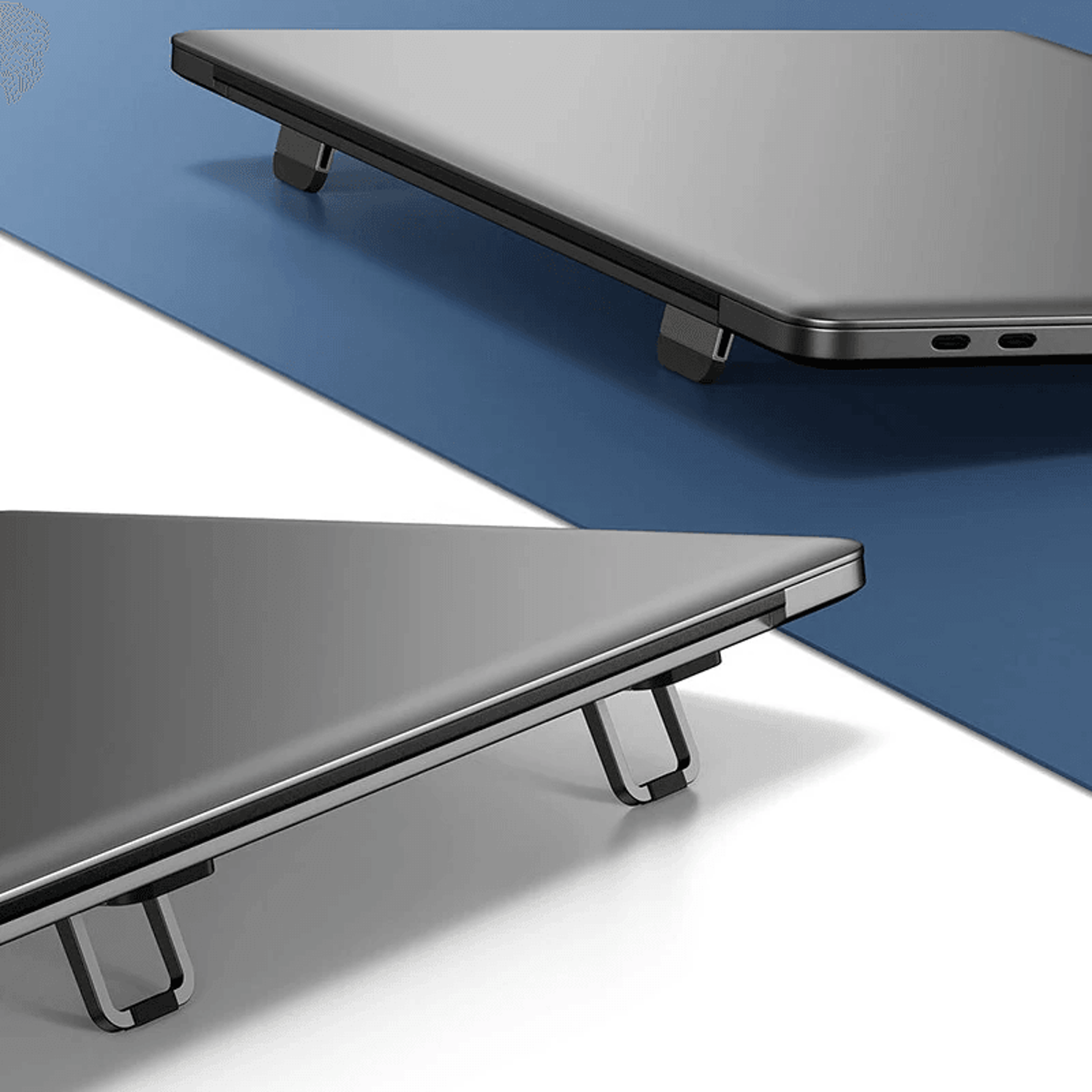 Slim Aluminum Portable Laptop Stand For Ergonomic Desk Support 2