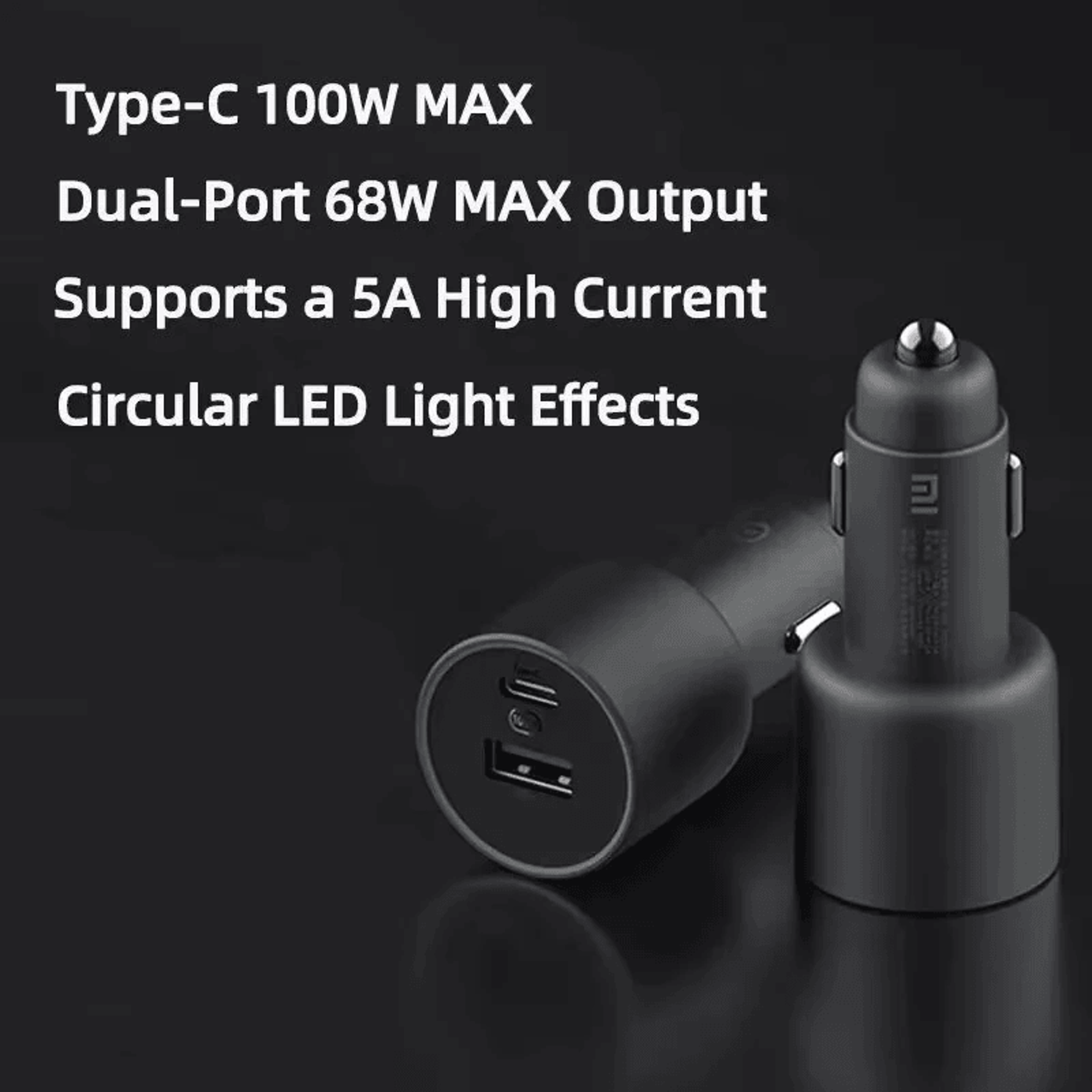 Fast Charging Car Charger Adapter With USB C And USB A Dual Ports 1