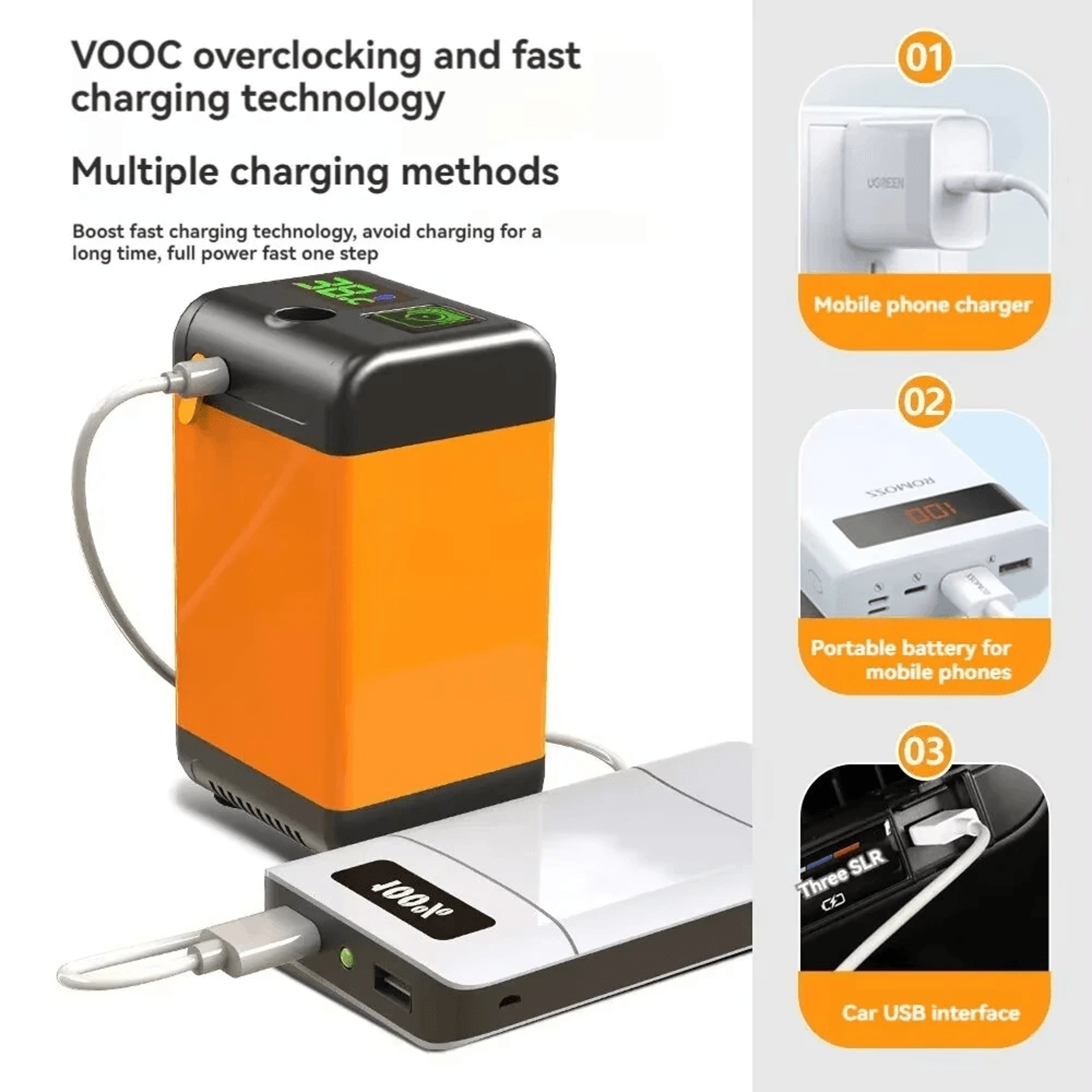 Portable Electric Camping Shower Pump With Digital Temperature Display Waterproof Battery 2