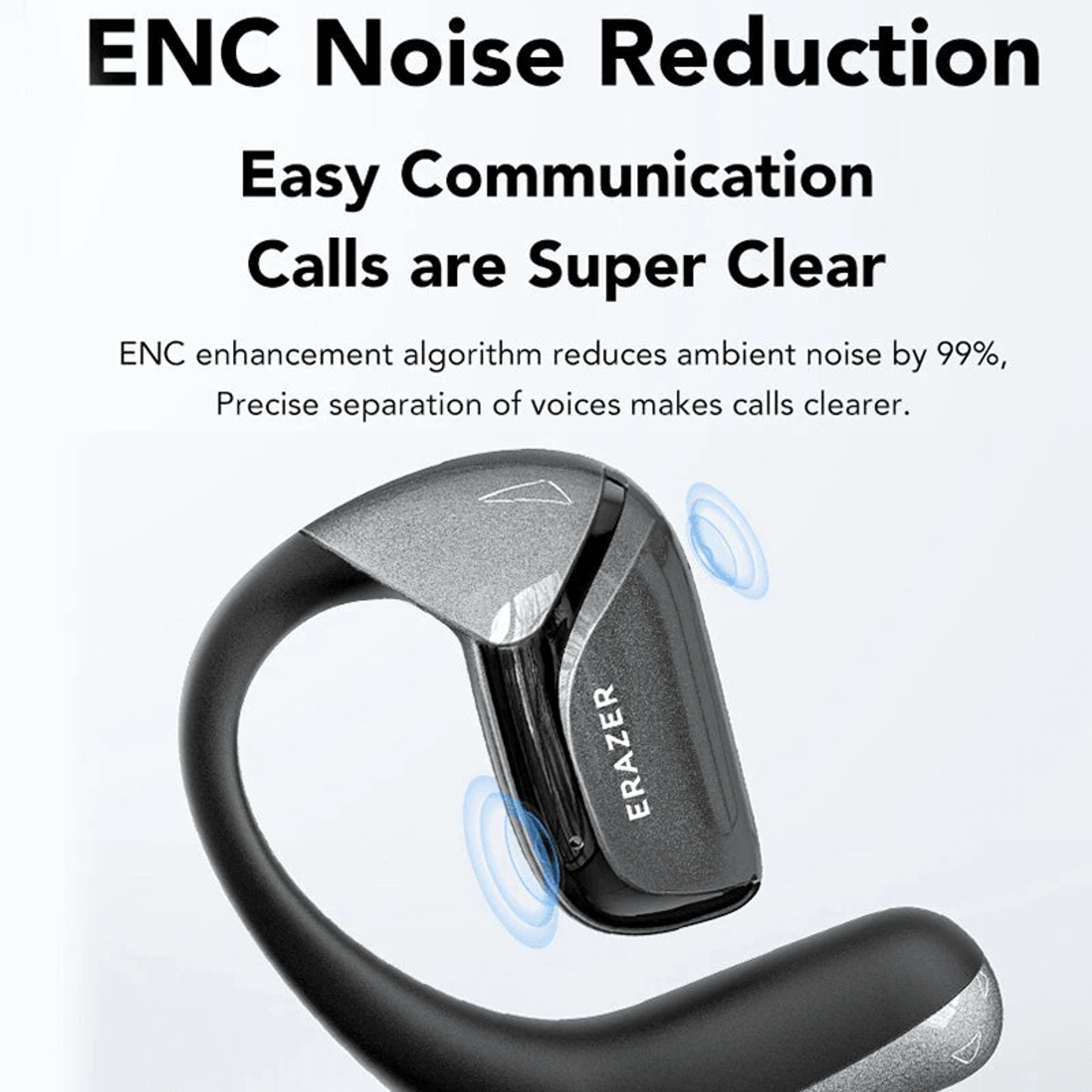 Wireless Bluetooth Earbuds With Connectivity ENC Noise Reduction And Waterproof Earhooks 1