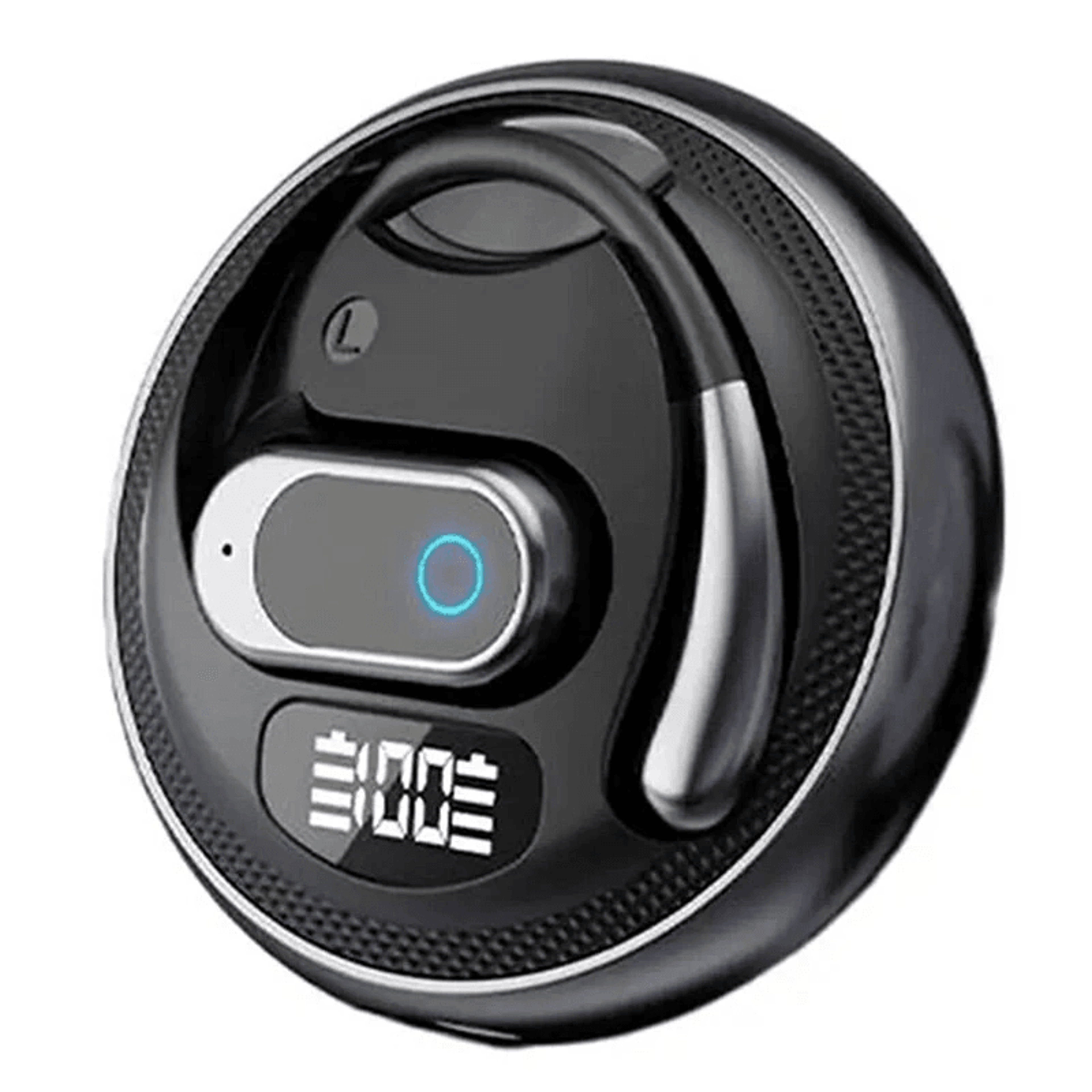 Wireless Bluetooth Earbuds With Speakers Playback LED Display And Earhooks 6