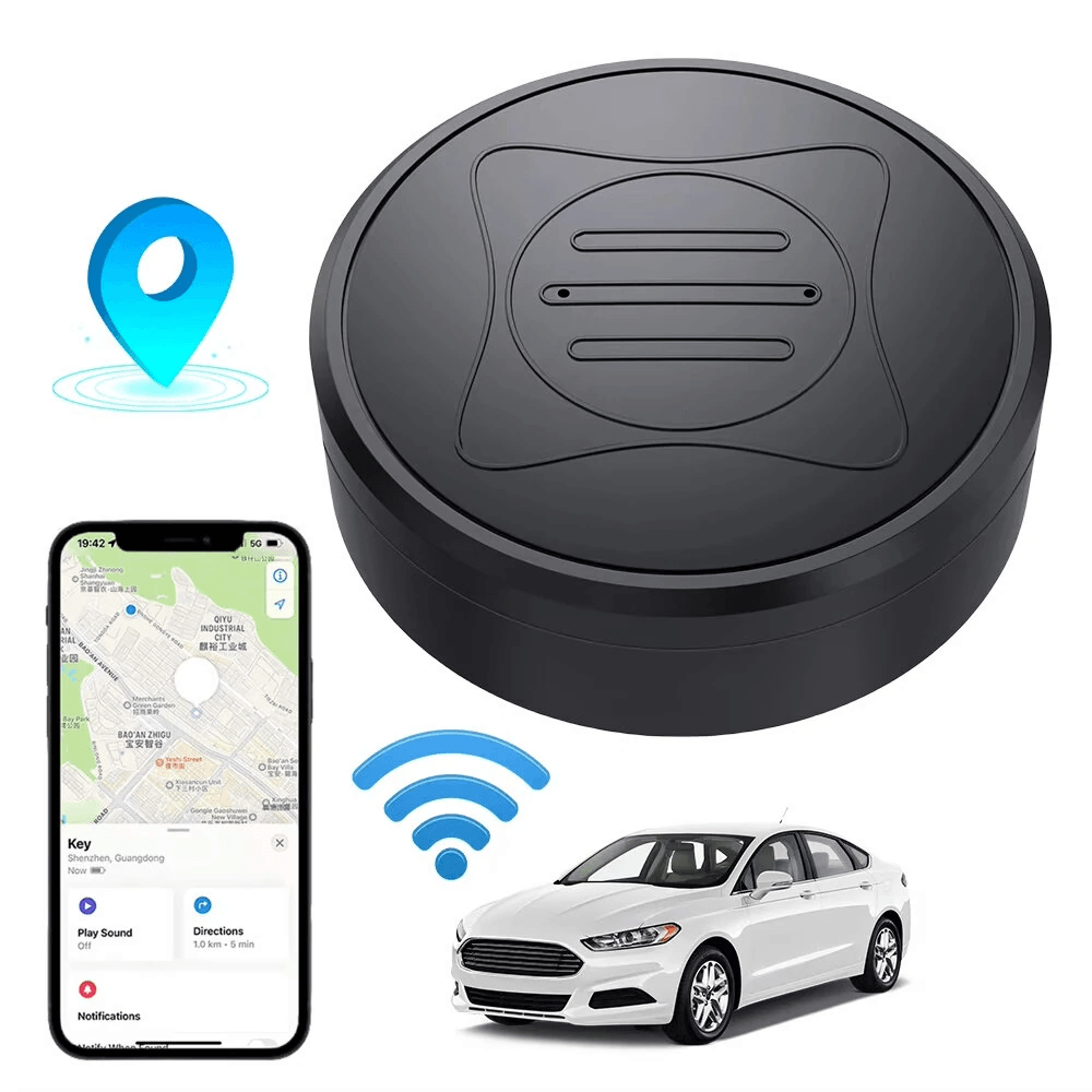 Magnetic GPS Tracker With Real Time Location Electronic Fence Alerts And Track Playback 1