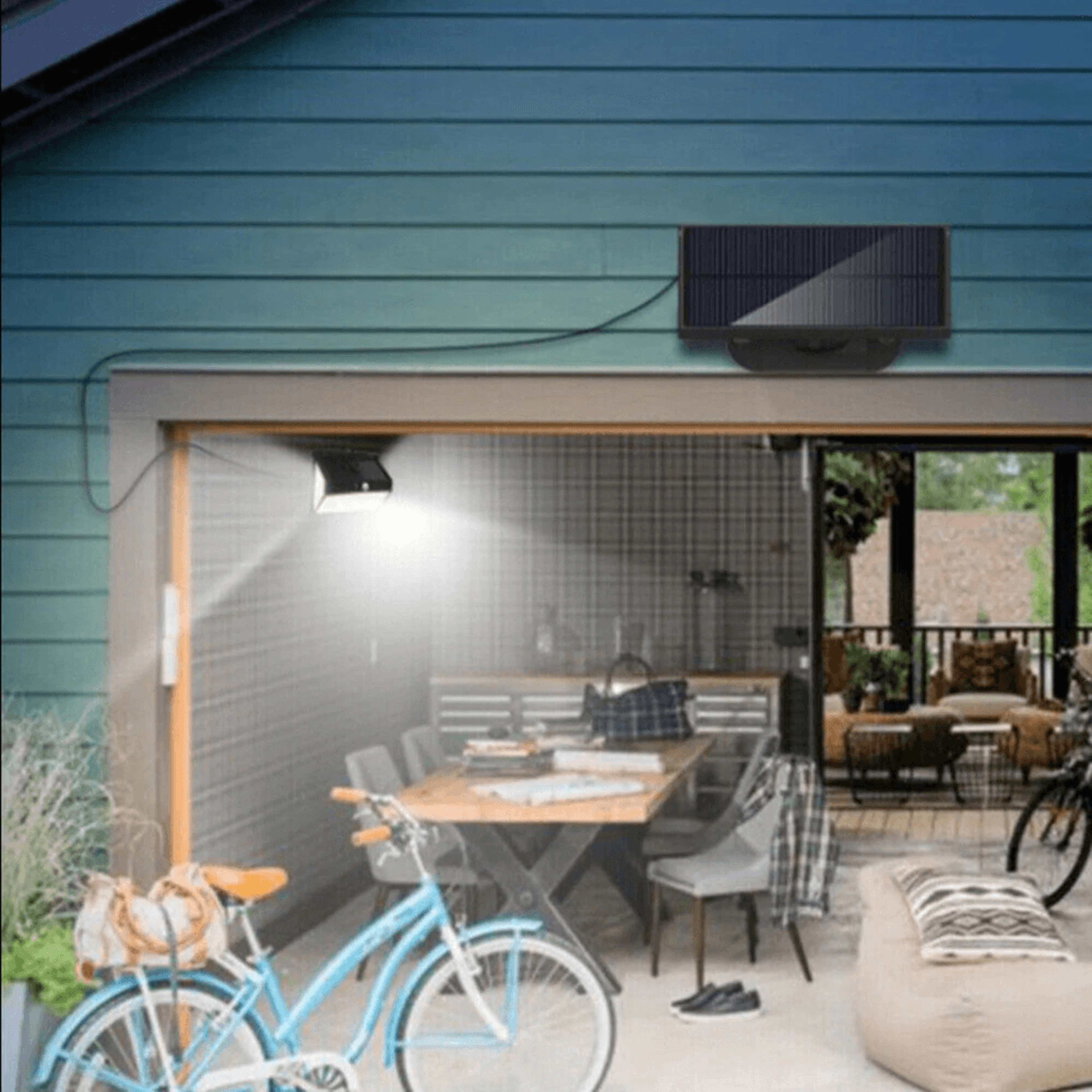 LED Solar Motion Sensor Outdoor Light With Lighting Modes And Wide Angle 3