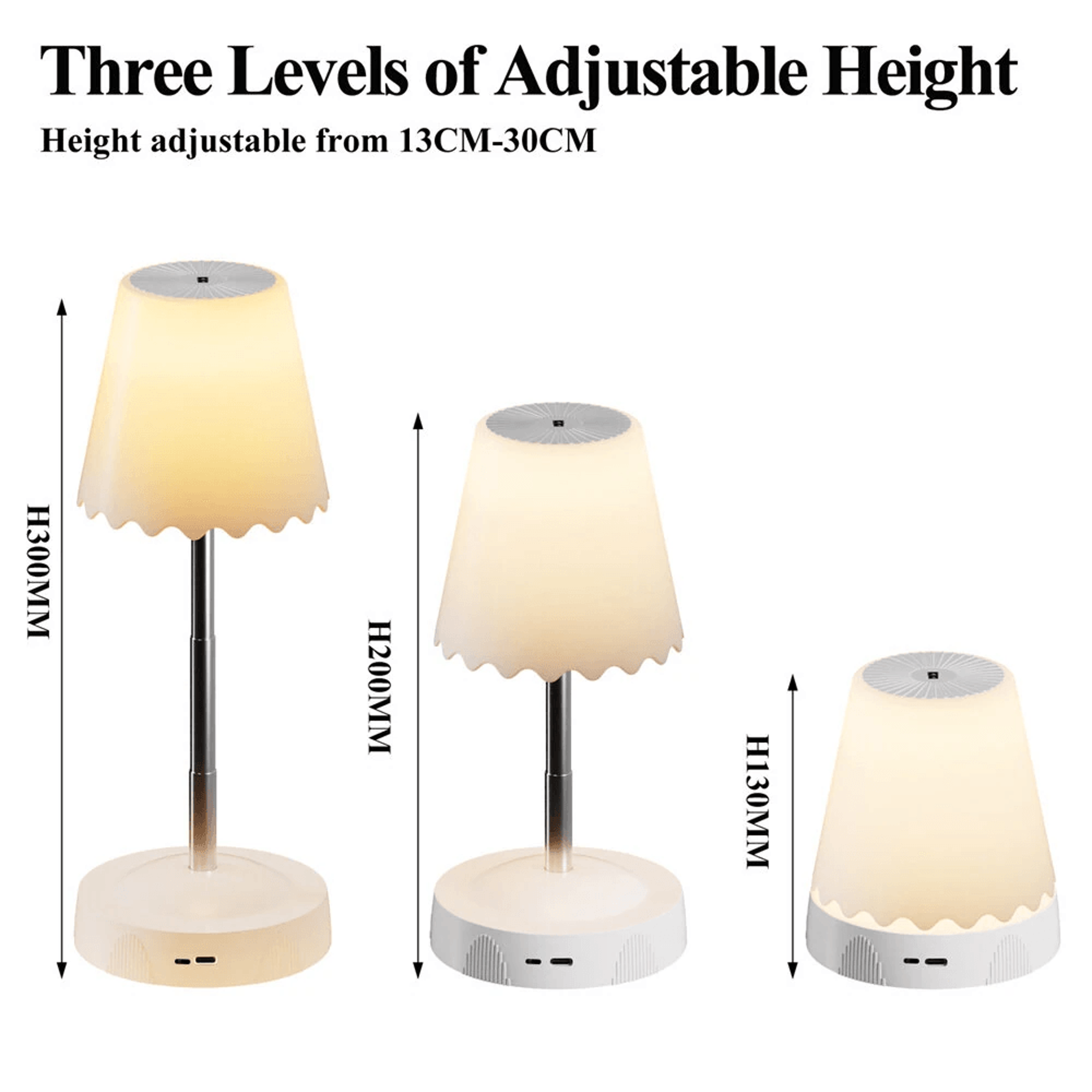 USB Gesture Control RGB LED Table Lamp With Adjustable Height And Color Changing Light 6