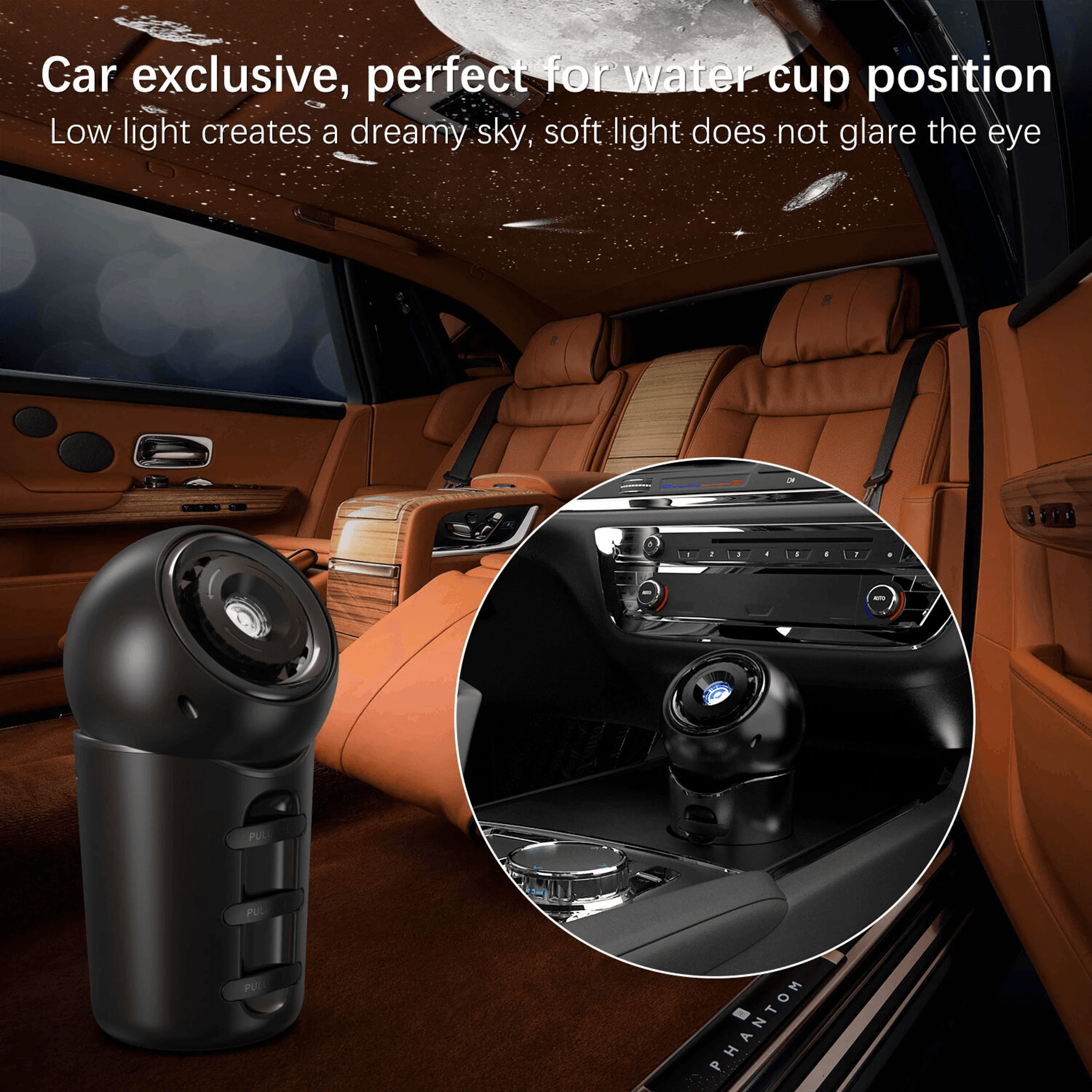 Portable Rechargeable Star Projector Lamp With Interchangeable Star Disks 3