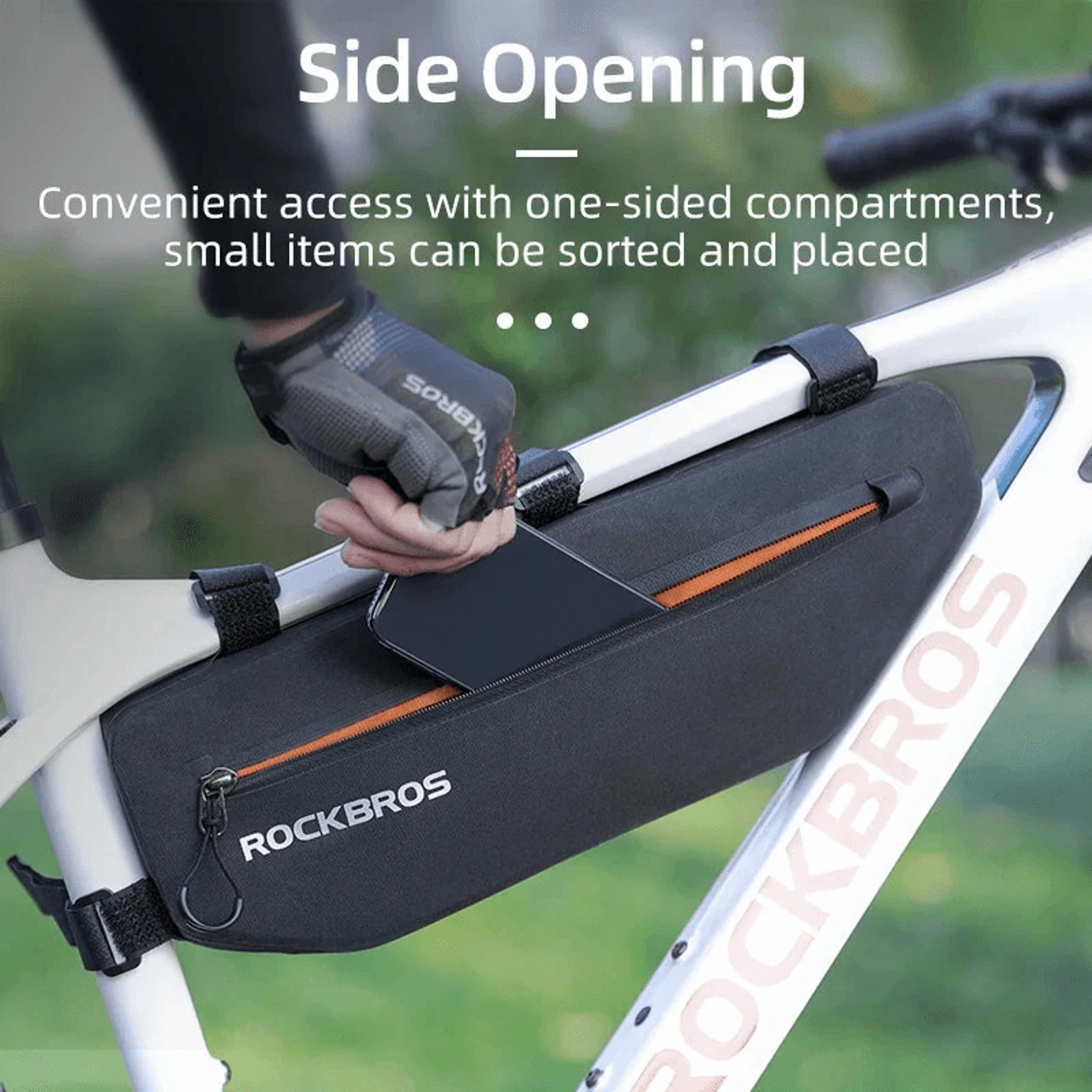 Waterproof Bike Frame Bag Large Capacity Cycling Top Tube Bag 7