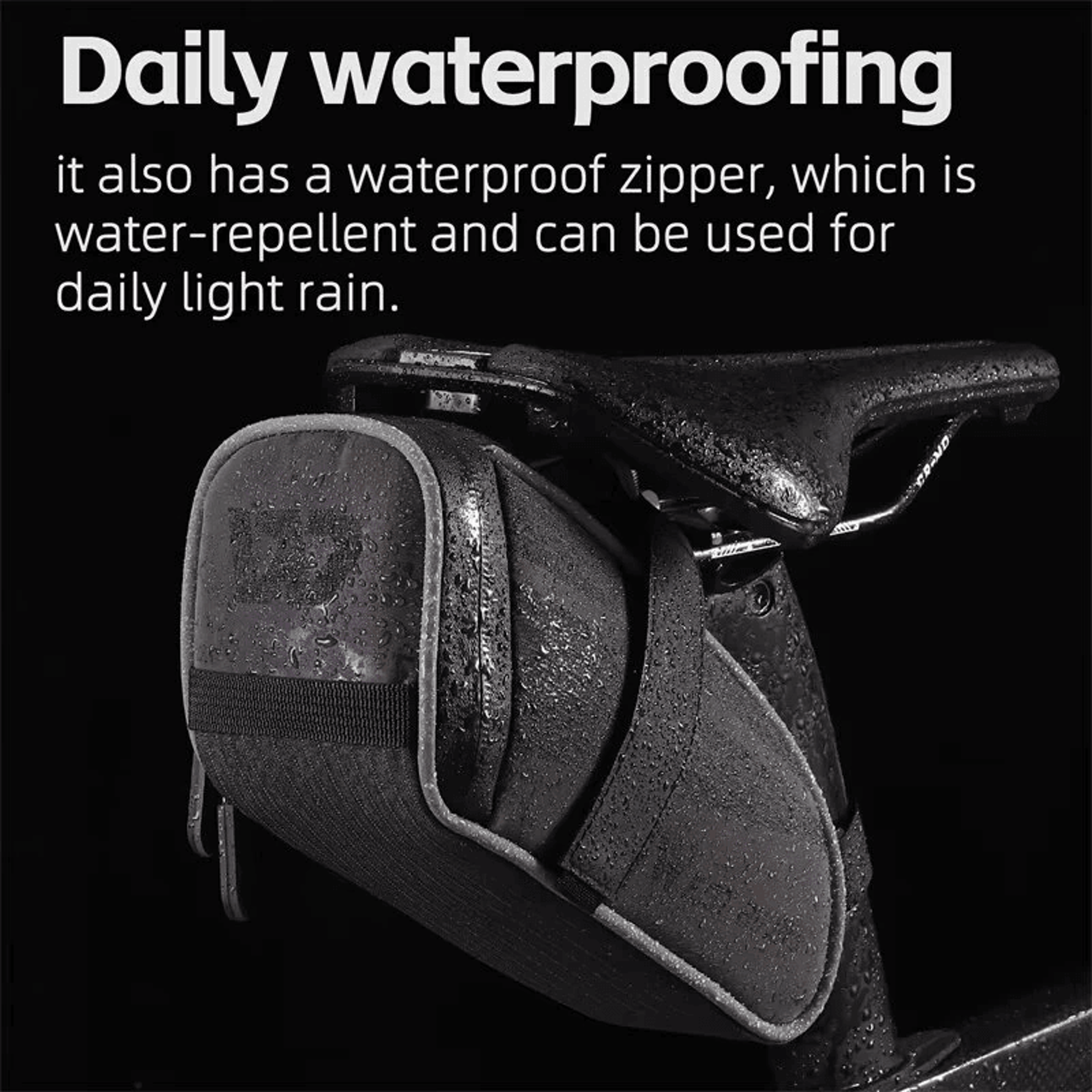 Waterproof Bicycle Saddle Bag Reflective Cycling Tool Storage Bag 4