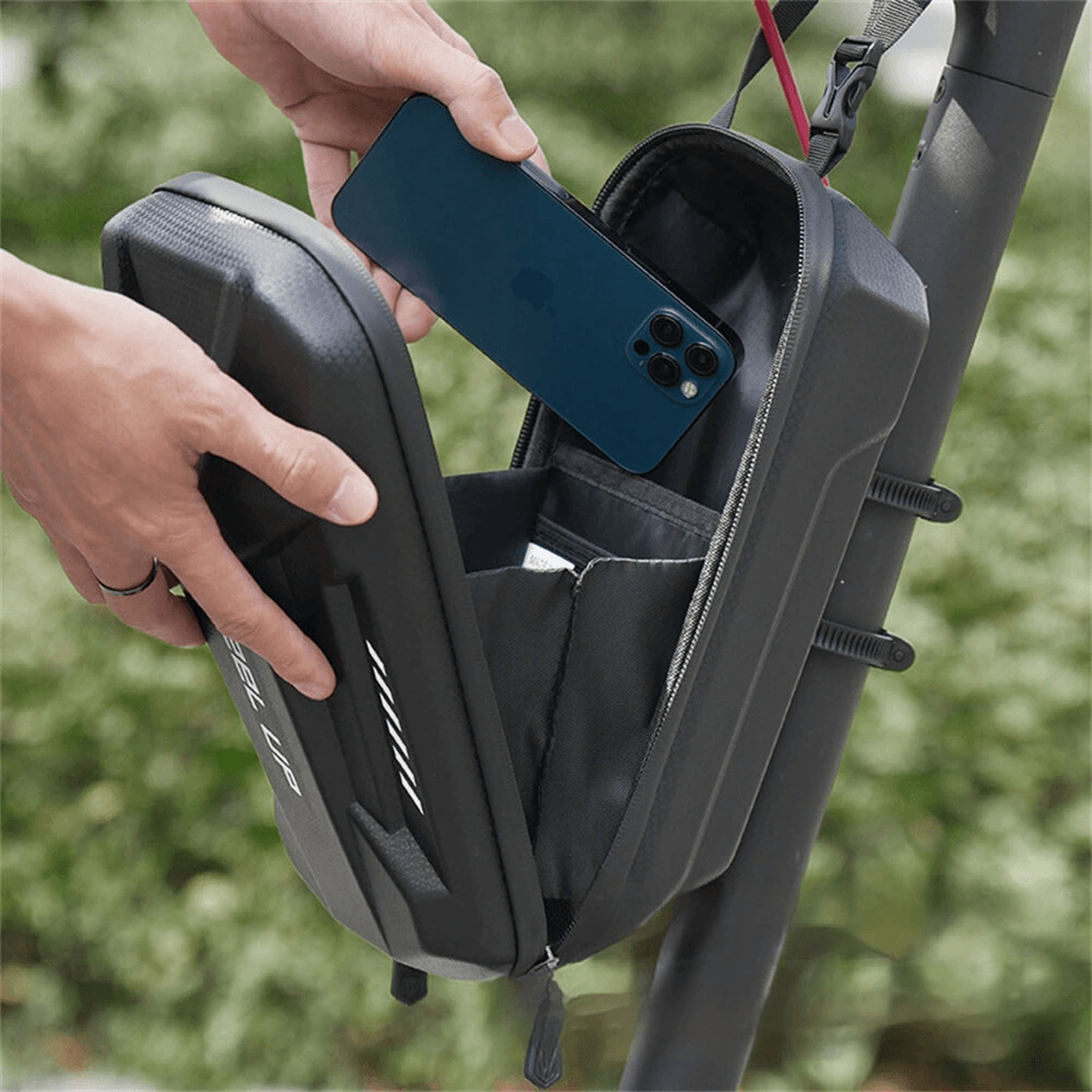 Electric Scooter Front Bag Waterproof EVA Hard Shell Storage Bag Capacity 3