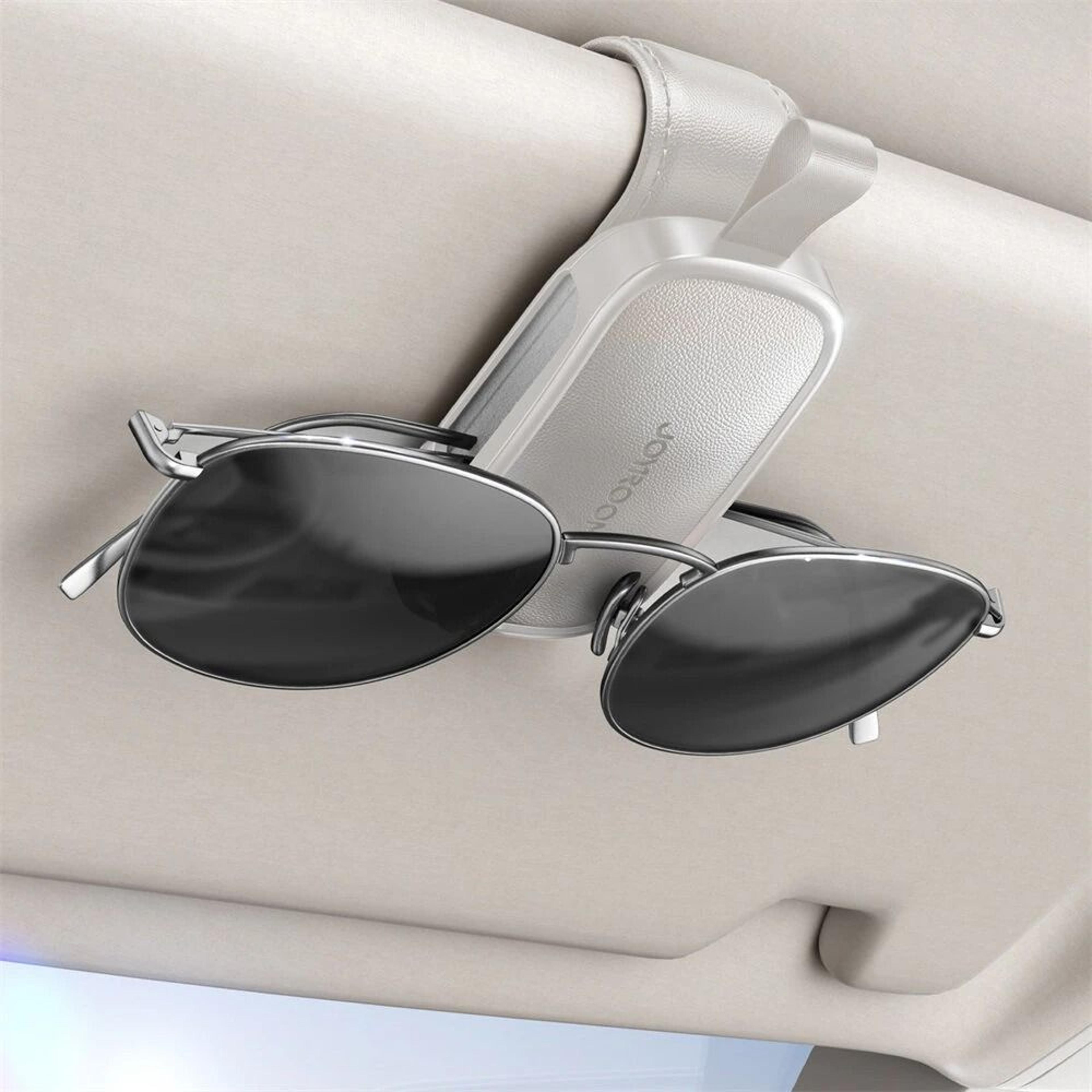 Magnetic Car Visor Sunglasses Holder Clip With One Hand Operation 4
