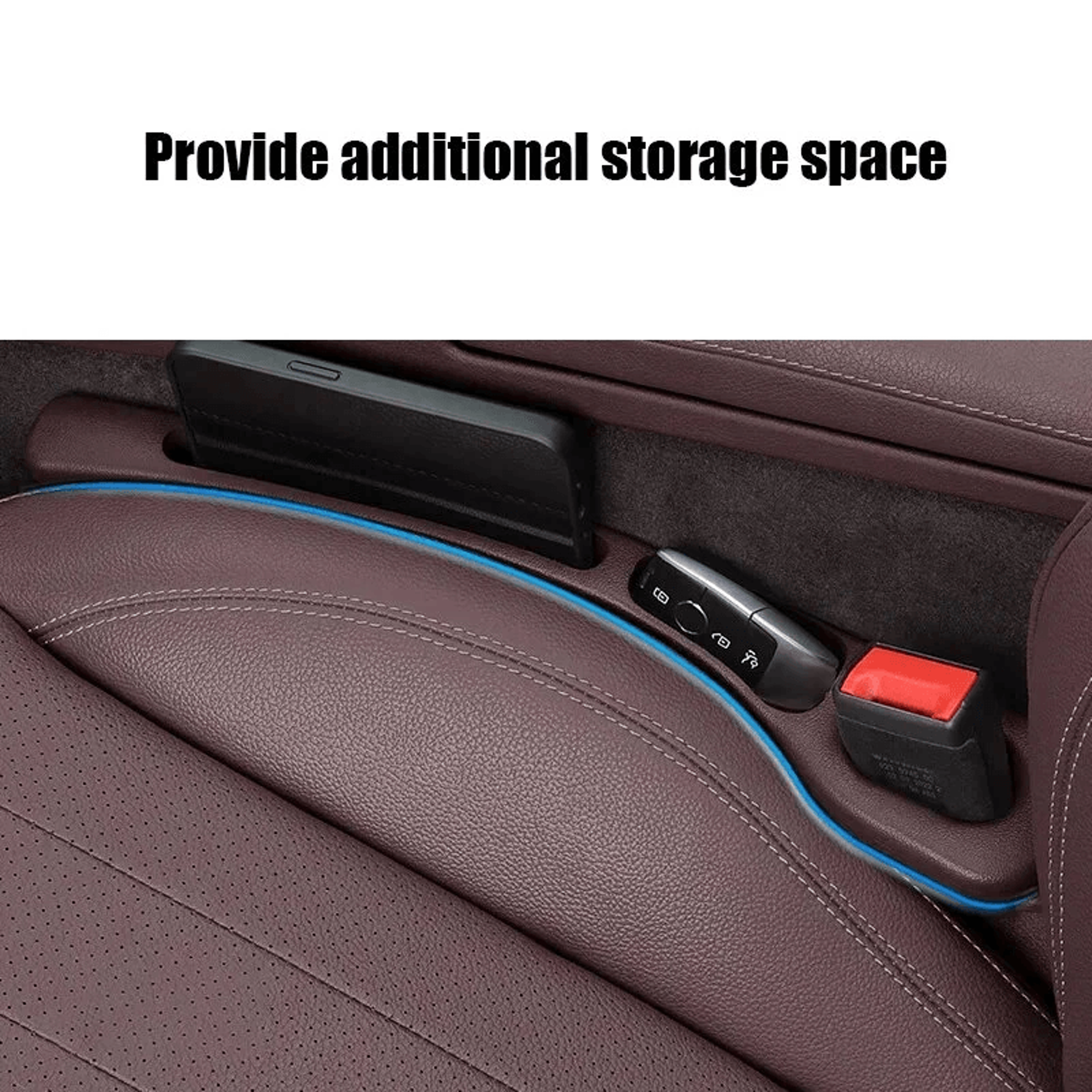 Car Seat Gap Filler With Storage Box EVA Seat Gap Organizer 4