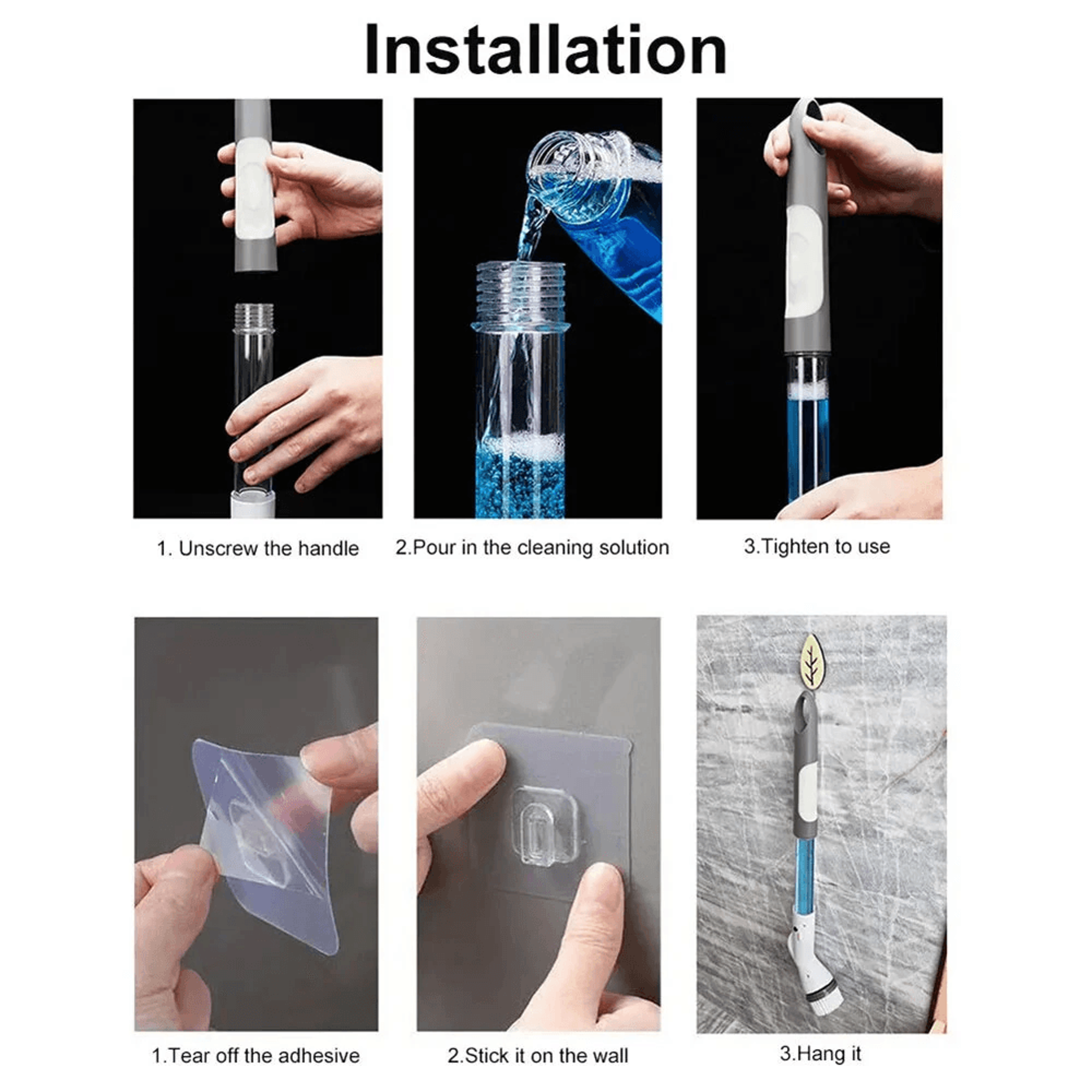 Cordless Electric Cleaning Brush With Minute Runtime And Interchangeable Heads 5