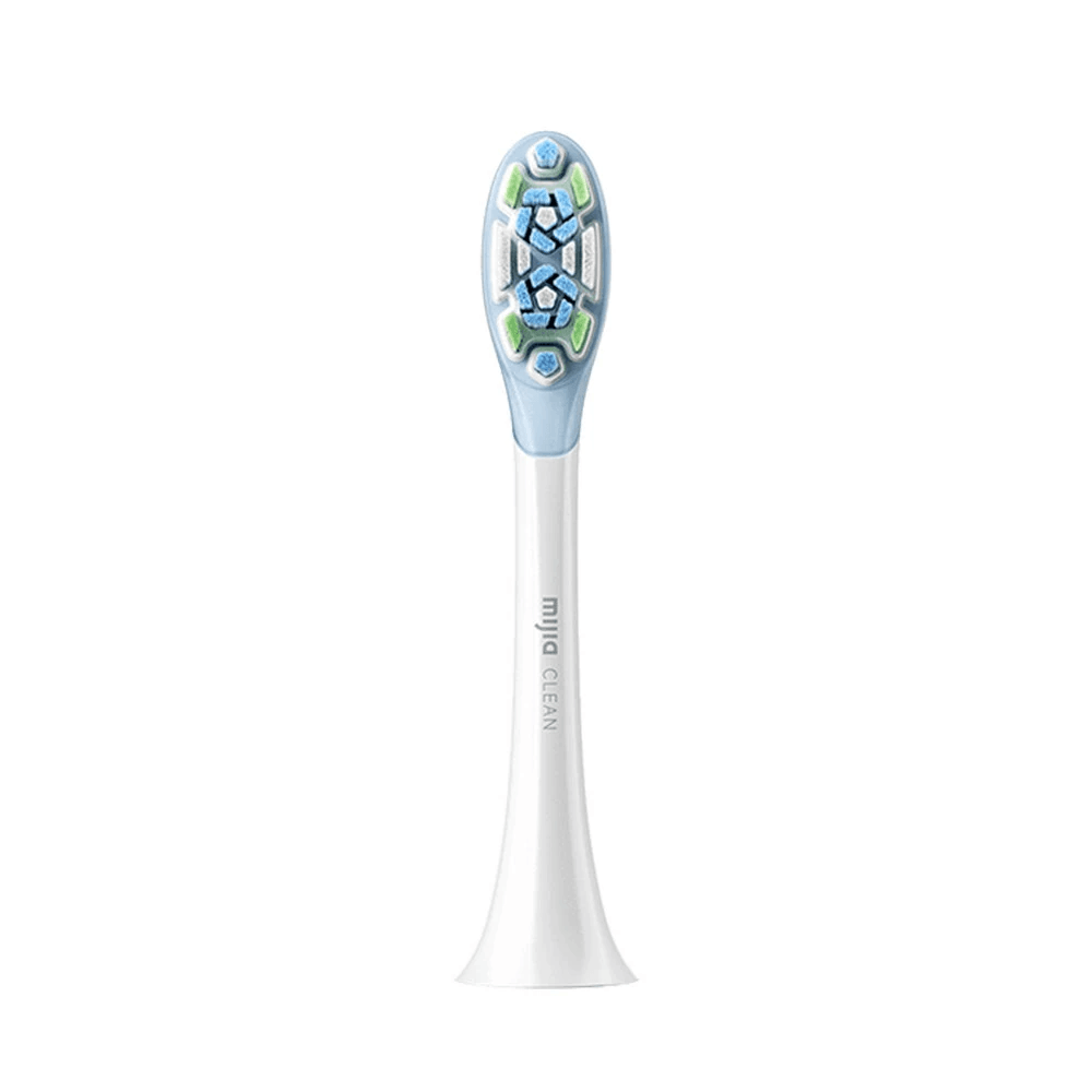 shock absorbing replacement toothbrush head for oscillating electric toothbrush
