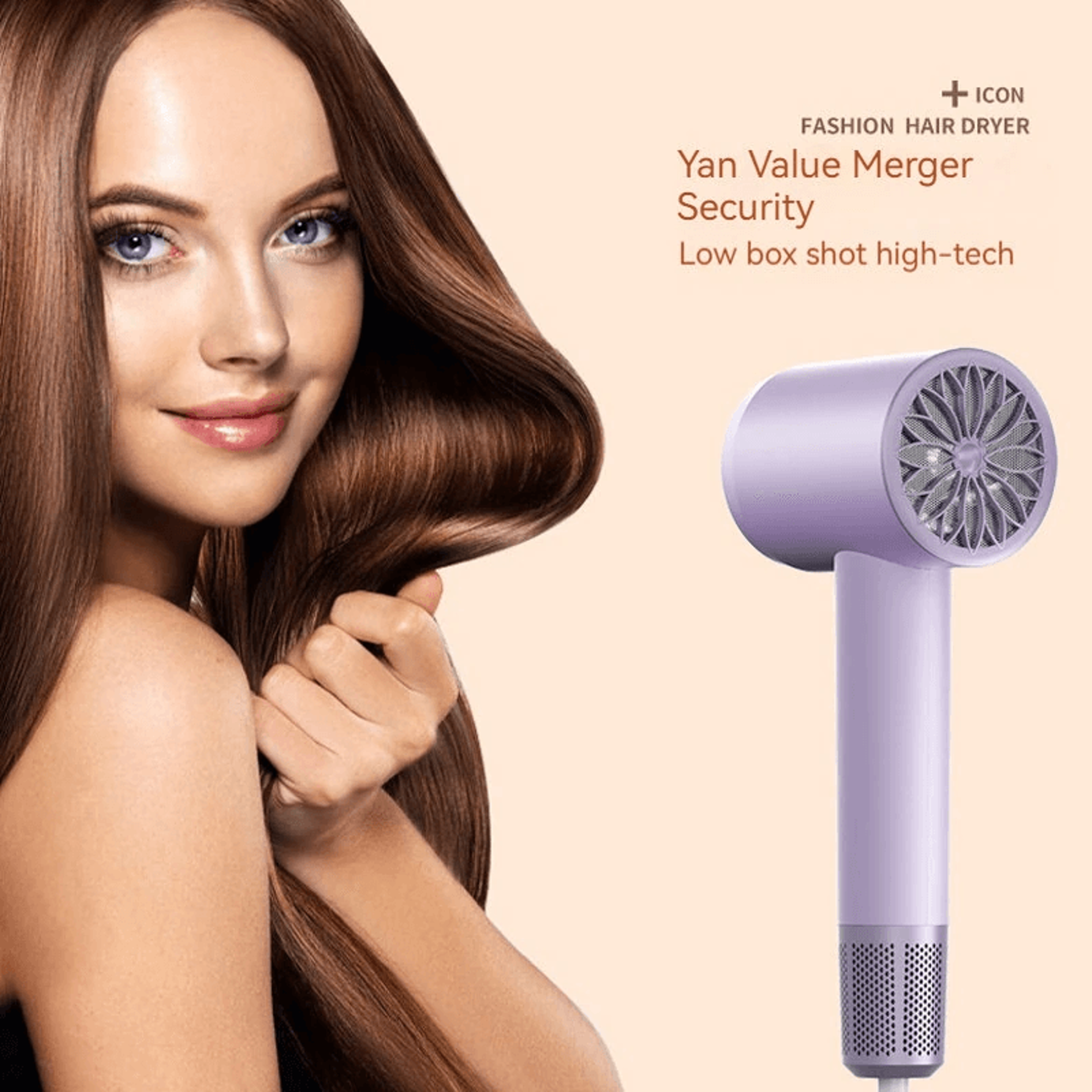 Hair Dryer With Heat Levels Dual Switches And Rotating Nozzle 6