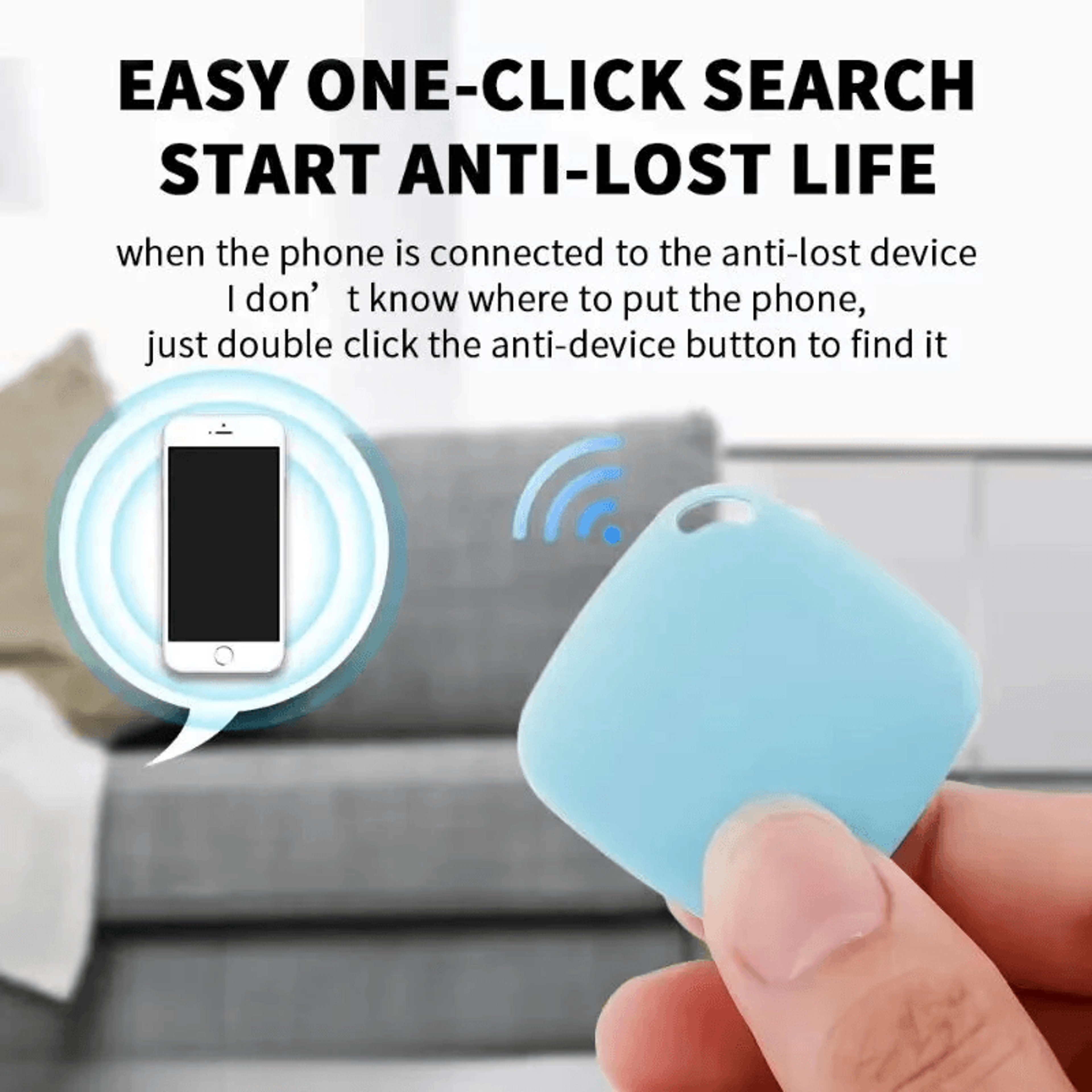 Smart Bluetooth Tracker Tag Two Way Anti Loss Key Finder For Luggage Wallets Bags And Pet Collars 5