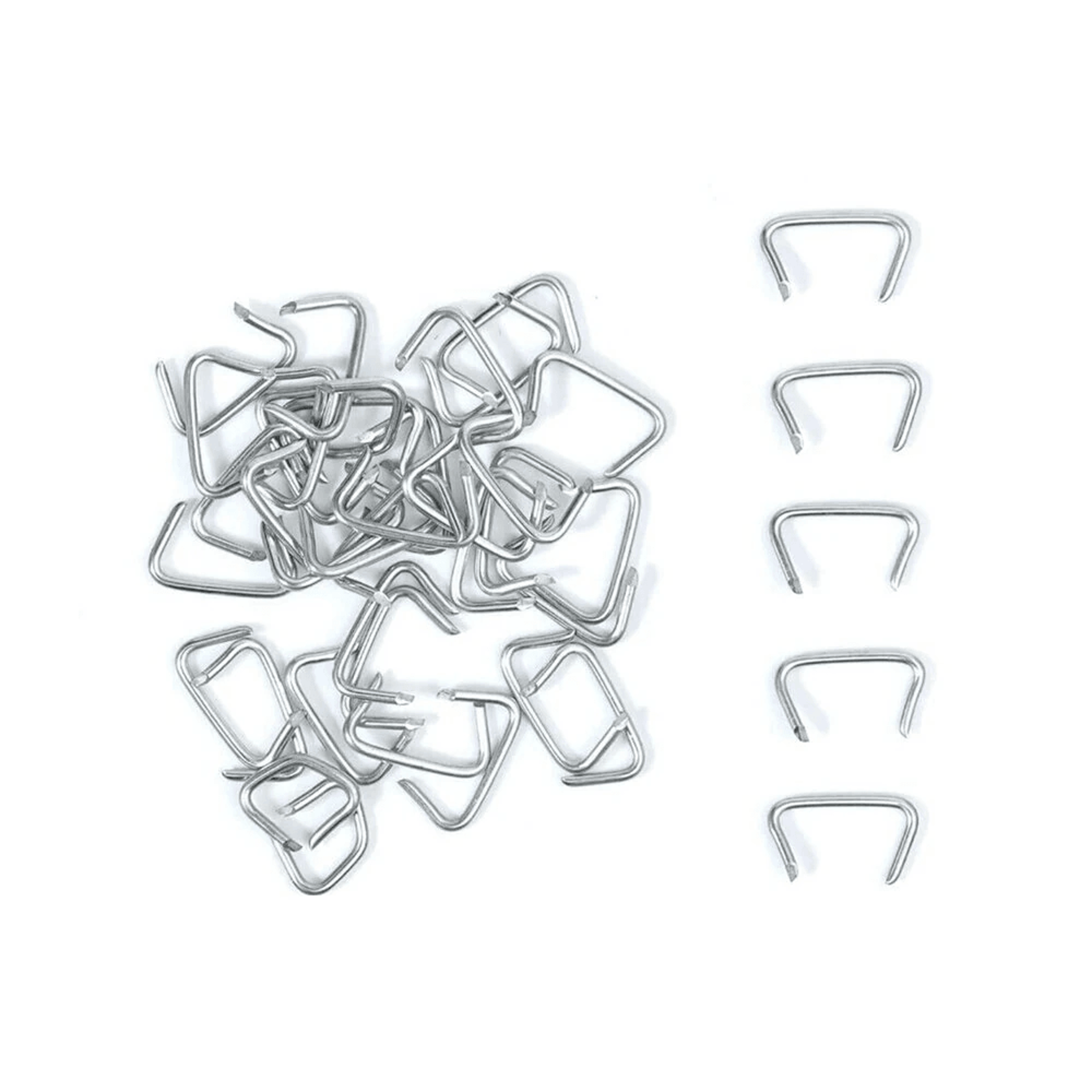 Hog Ring Pliers Kit With Galvanized Rings Spring Loaded Non Slip Grip 1