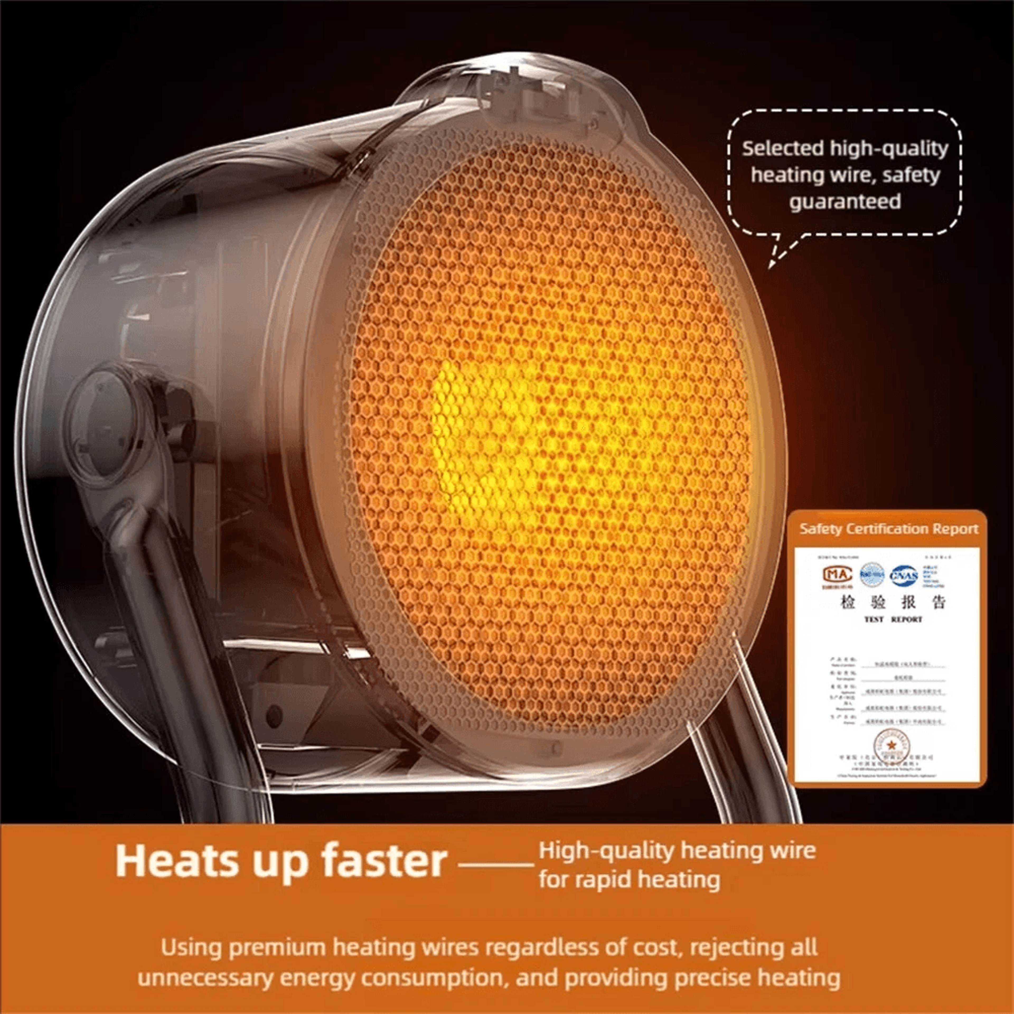 Portable Desktop Heater With Fast Heating Quiet Operation And Overheat Protection 1