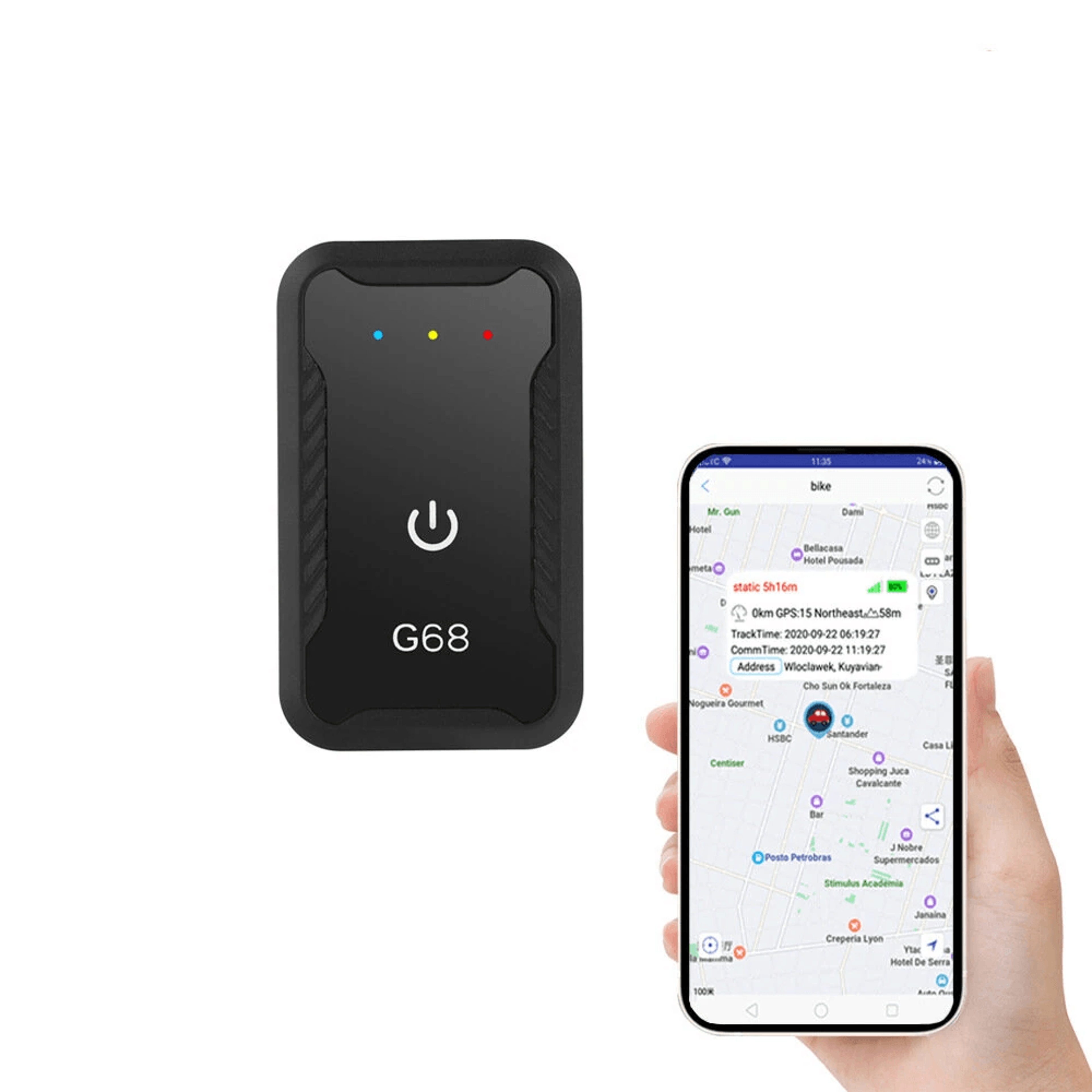 Mini GPS Tracker With Real Time Location Geo Fencing And Day History 0