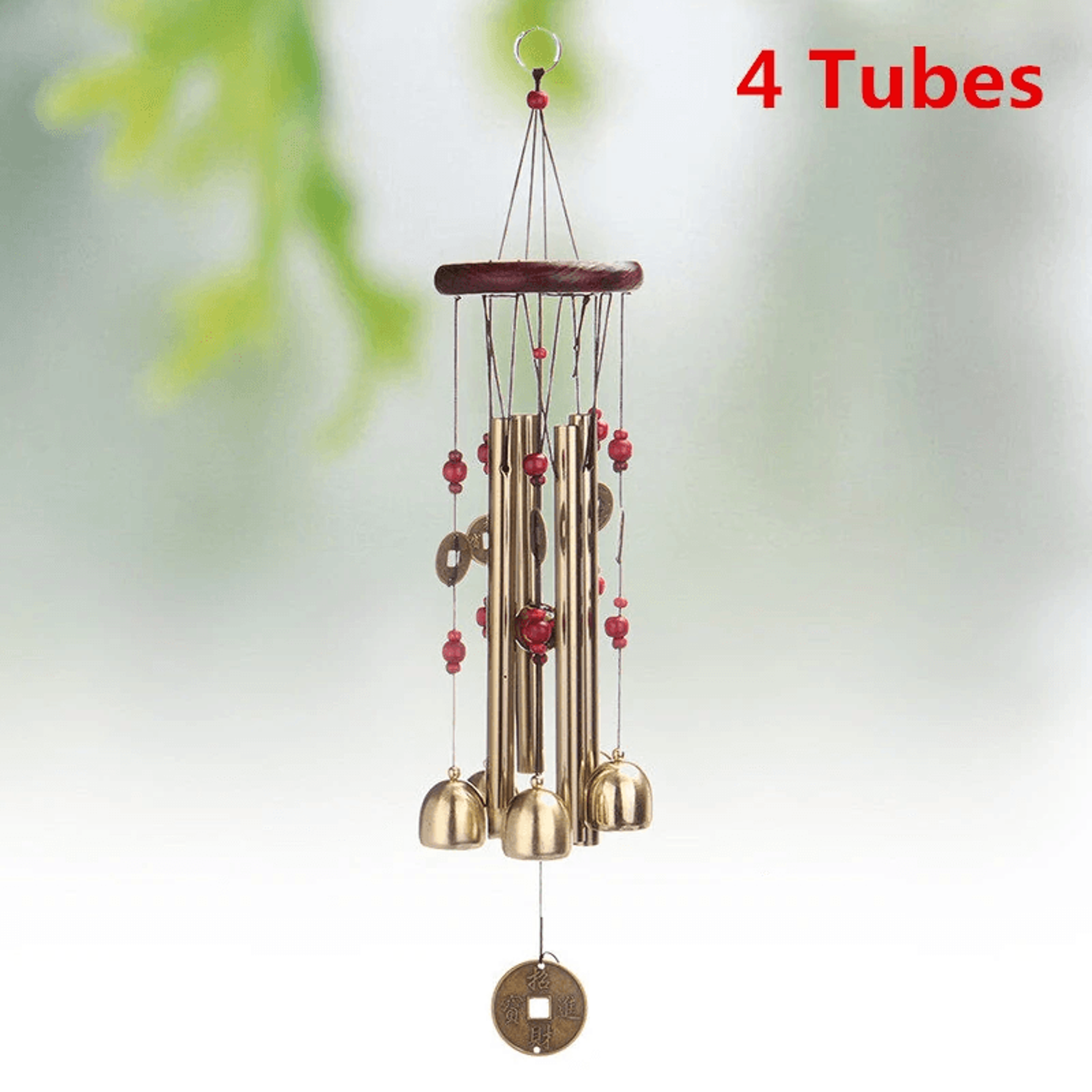 Solid Wood Bronze Metal Anti Rust Copper Alloy Wind Chime 3