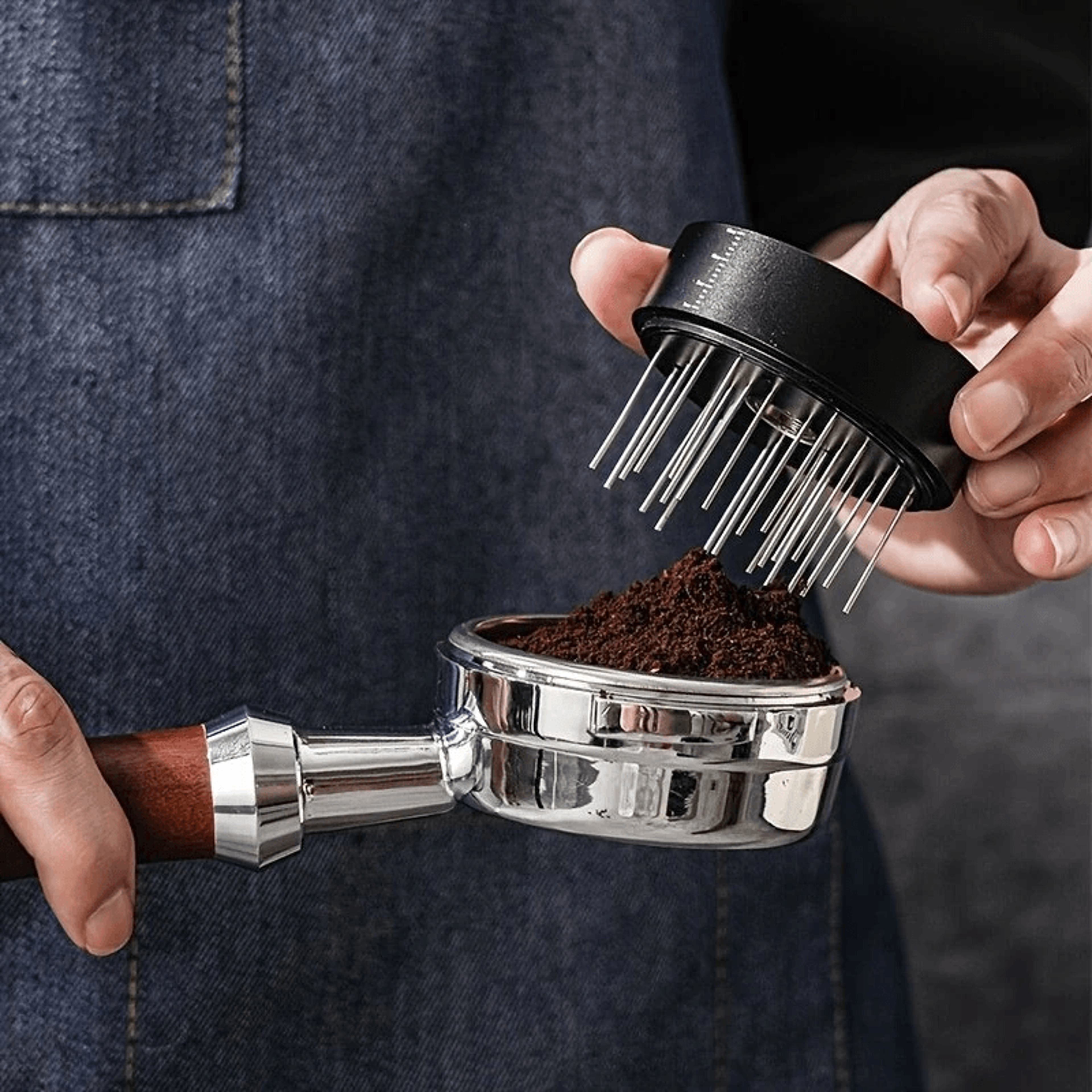 Espresso Machine Coffee Powder Distributor And Tamper Tool For Home Baristas 1