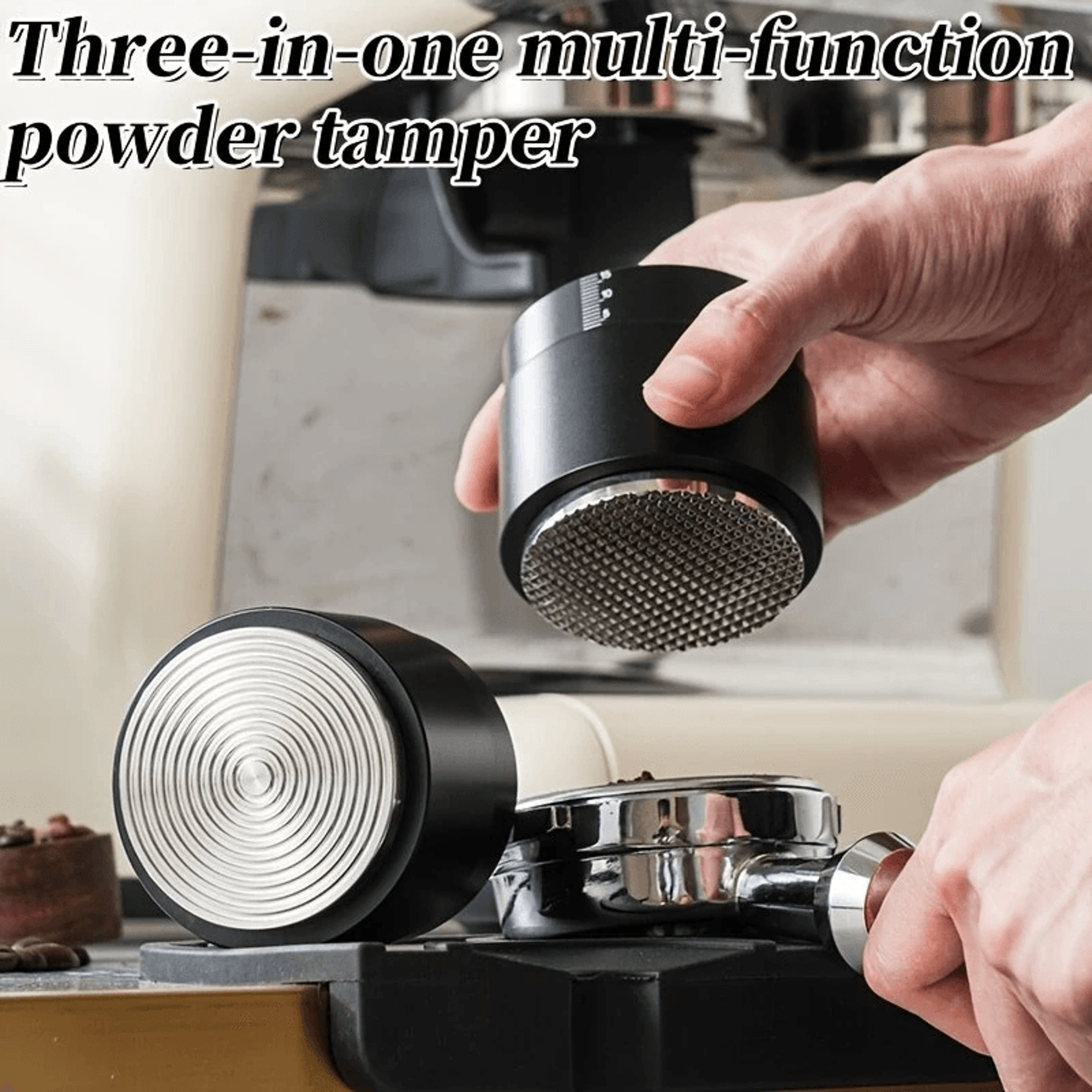 Espresso Machine Coffee Powder Distributor And Tamper Tool For Home Baristas 3
