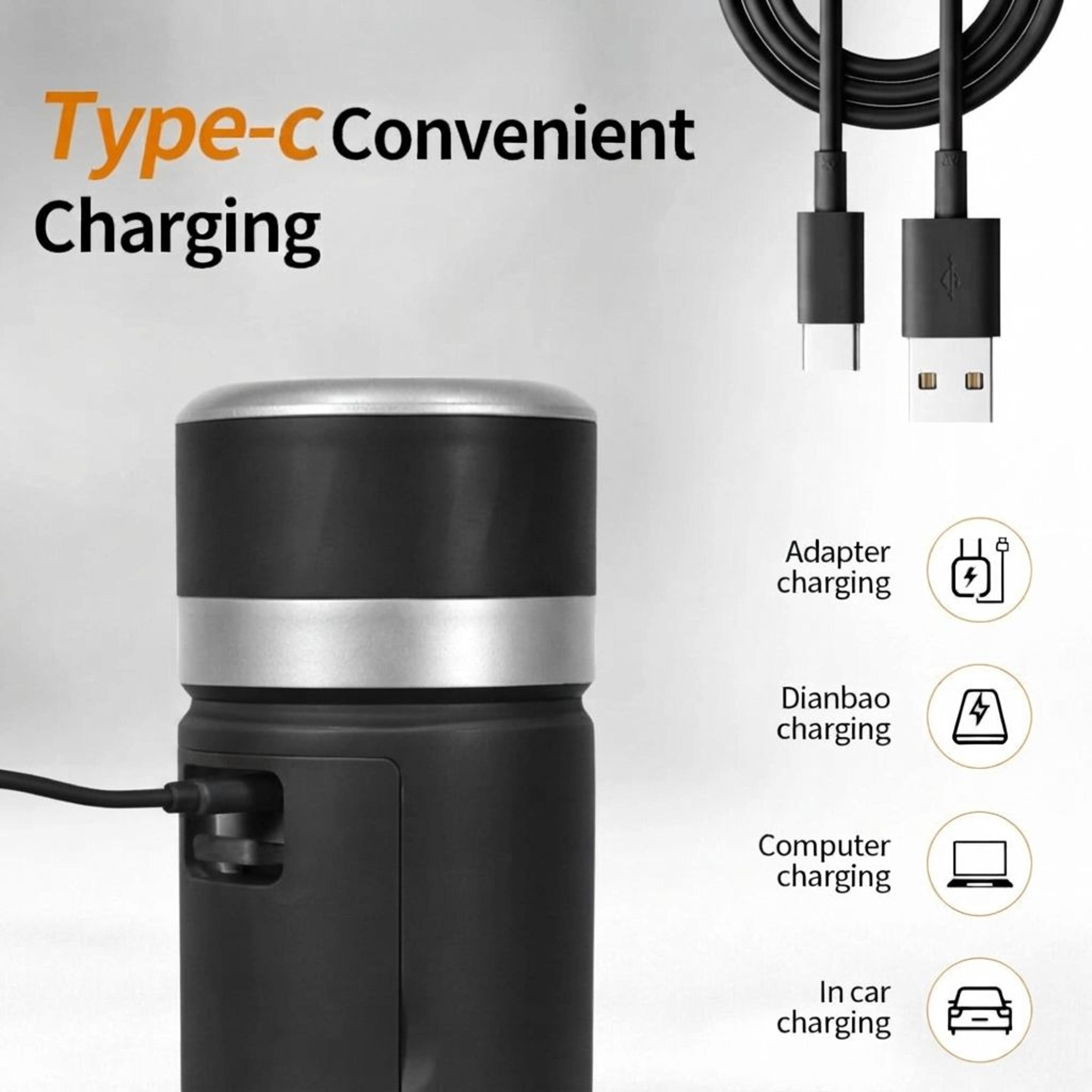 Portable Electric Espresso Coffee Maker With Digital Display And Rechargeable Battery 4