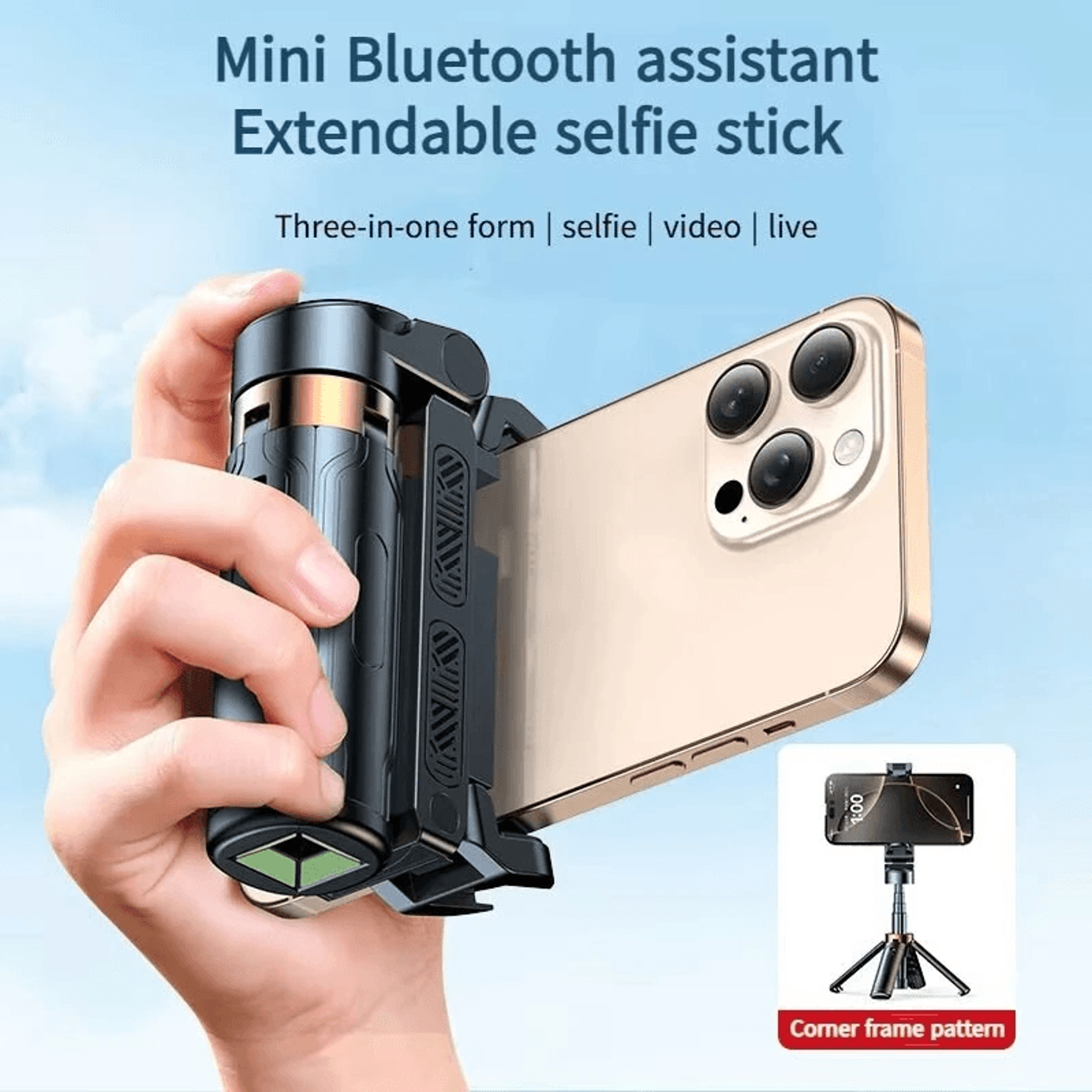 Bluetooth Mini Selfie Stick With Phone Tripod And Wireless Remote 7