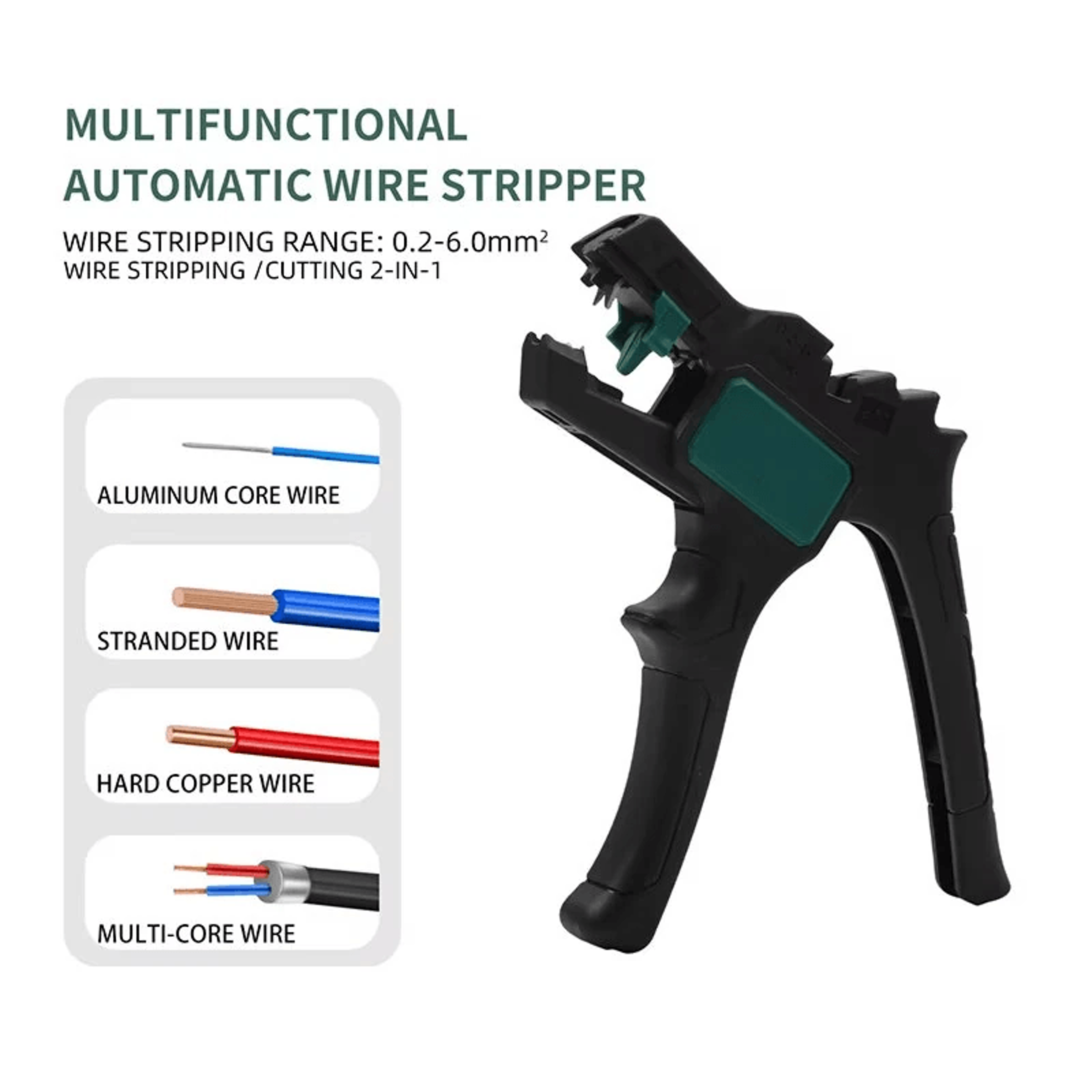 Automatic Wire Stripper Multifunctional Tool With Precision Steel Blades 1