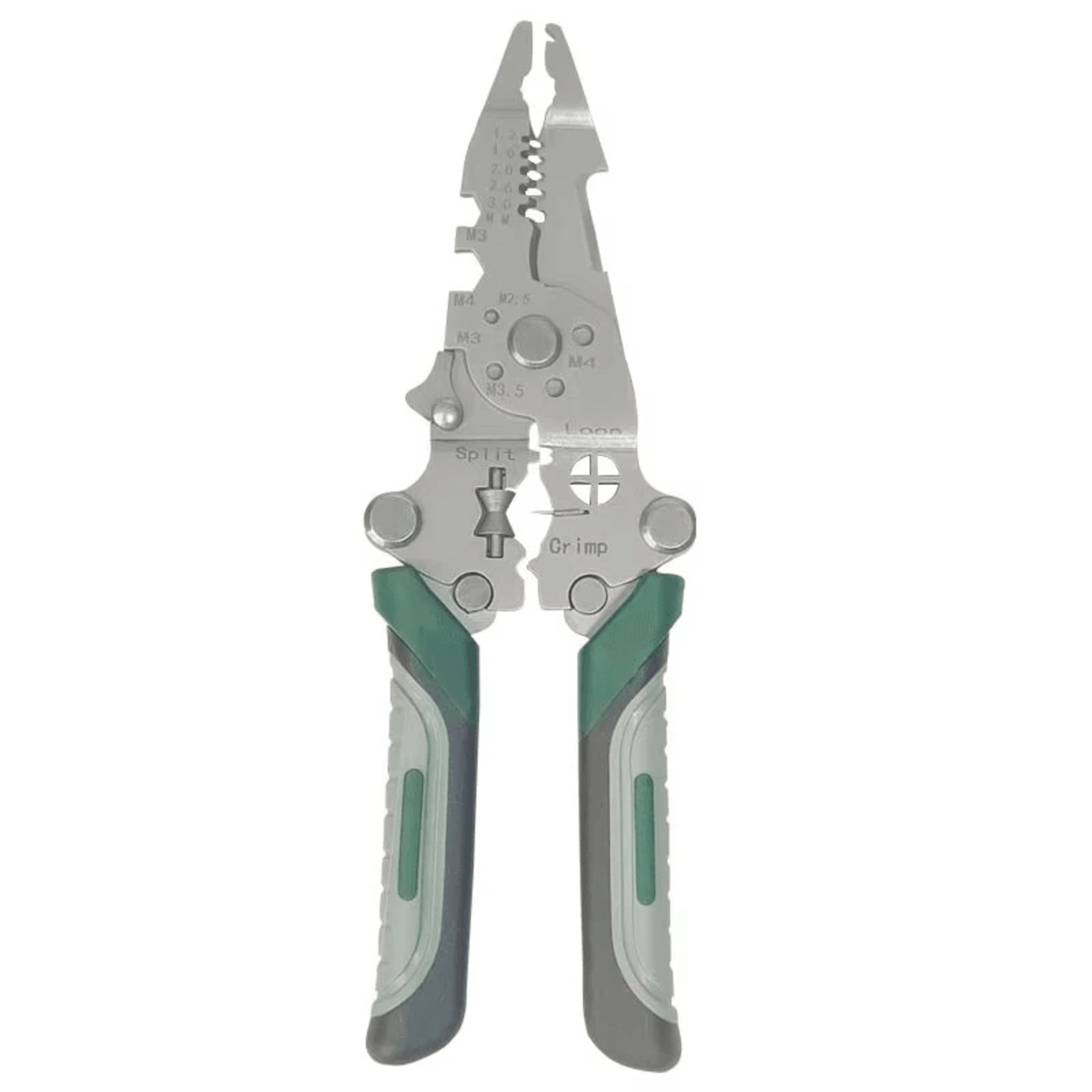 Foldable Wire Stripper Multifunctional Crimping Pliers With Anti Slip Handle 0