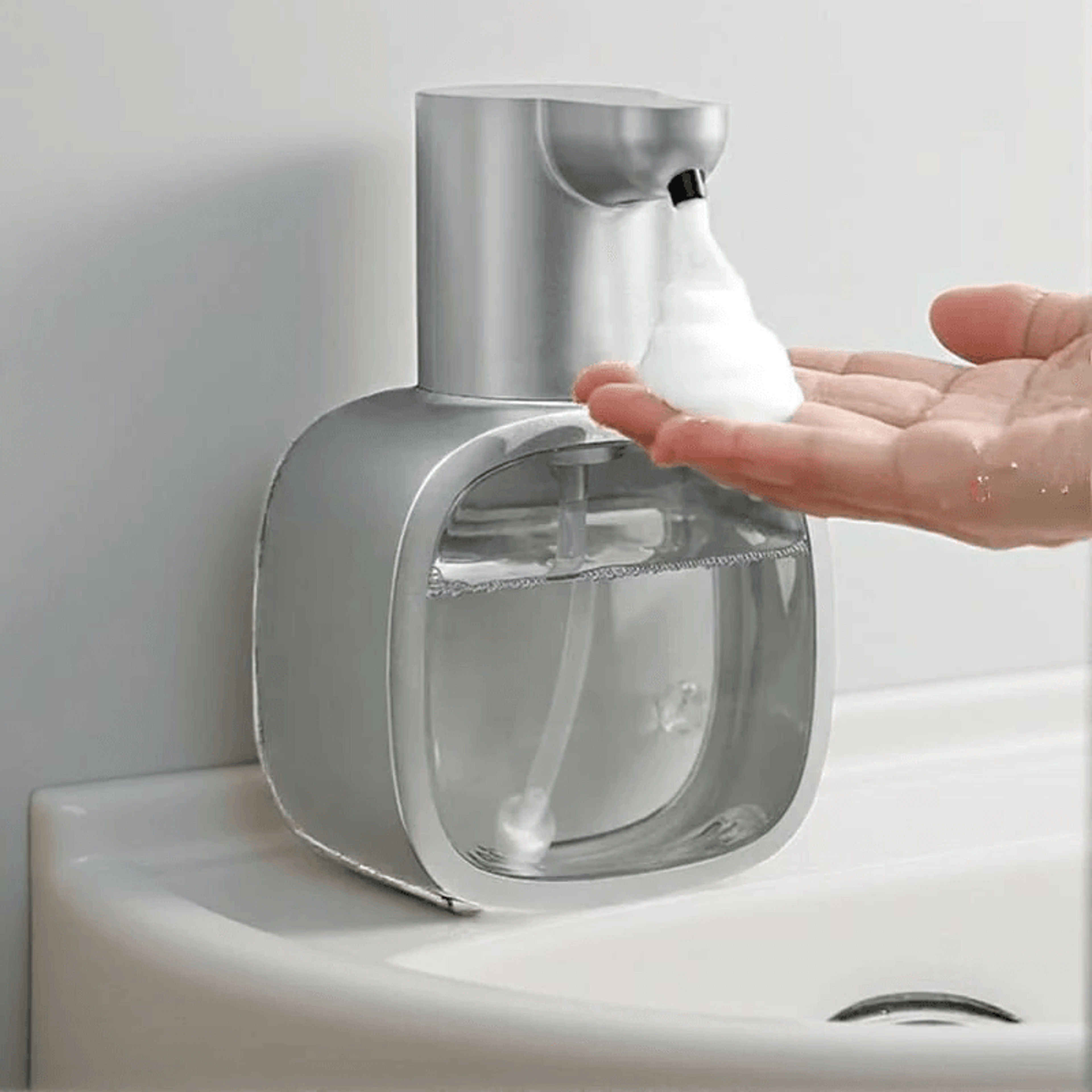 Smart Foam Soap Dispenser Infrared Sensor Waterproof 7