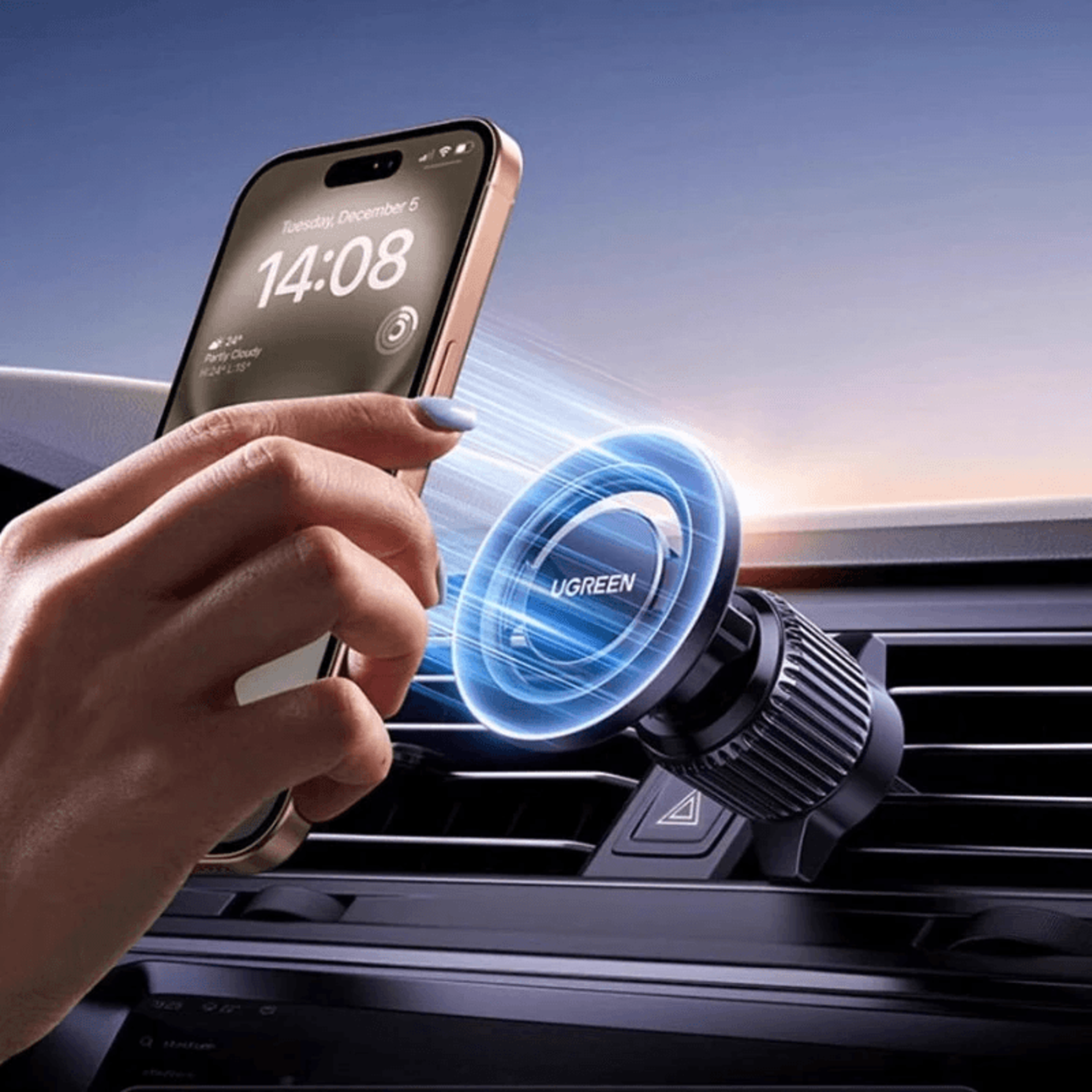 Magnetic Car Phone Holder Air Vent Mount With Magnets 1