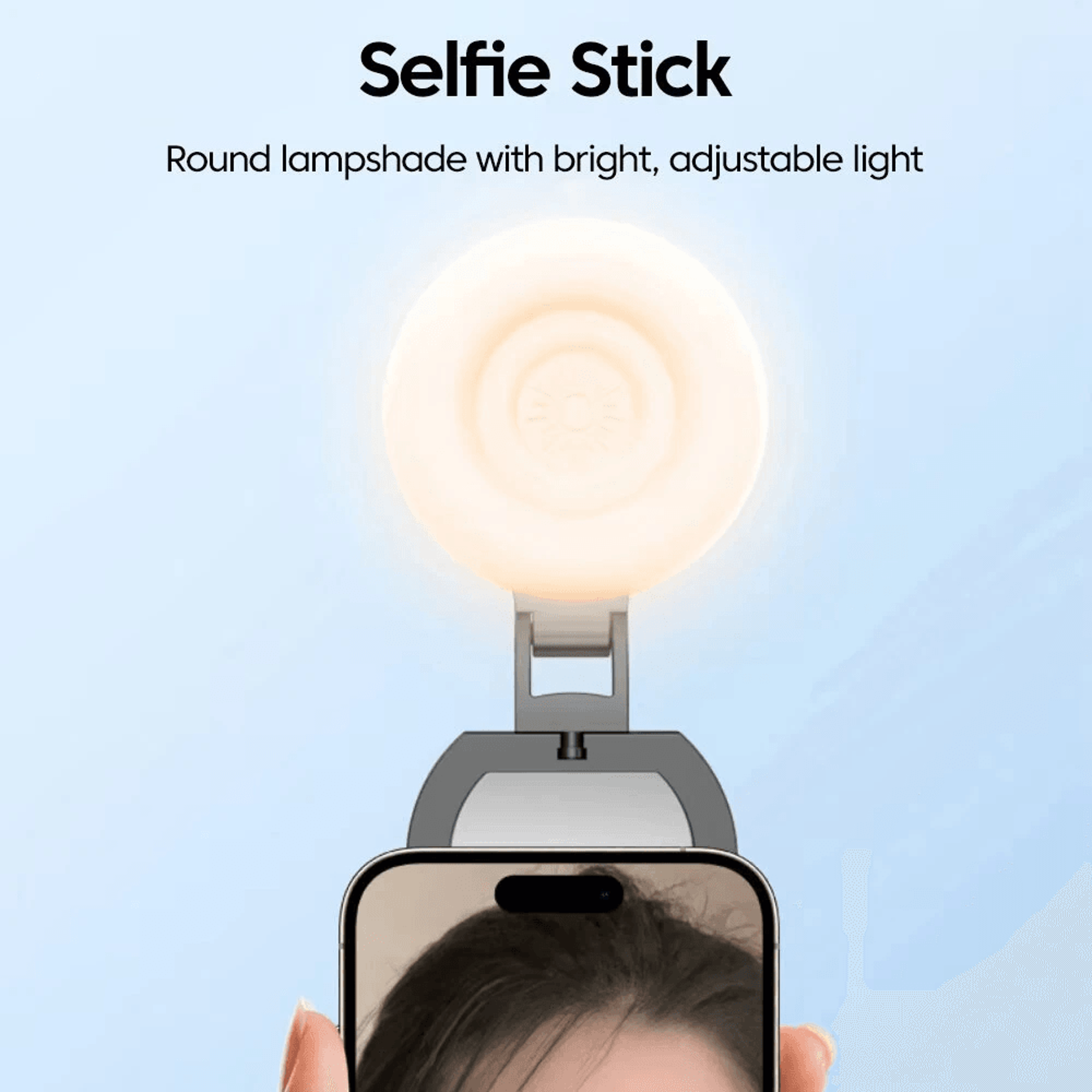 Foldable Magnetic Phone Light With Stand And Double Sided Mirror 1