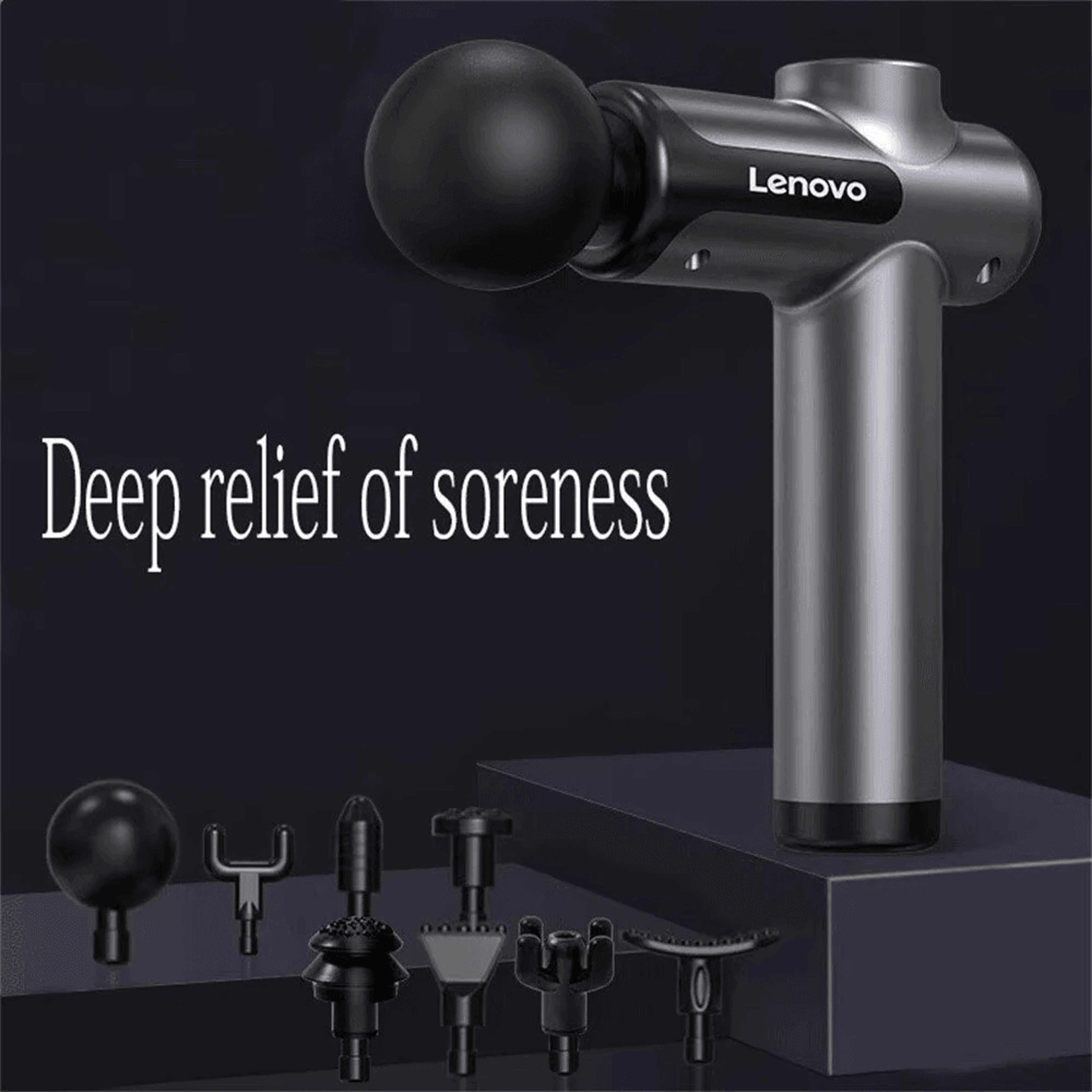 Deep Tissue Massage Gun With Attachments And Speed Levels 6