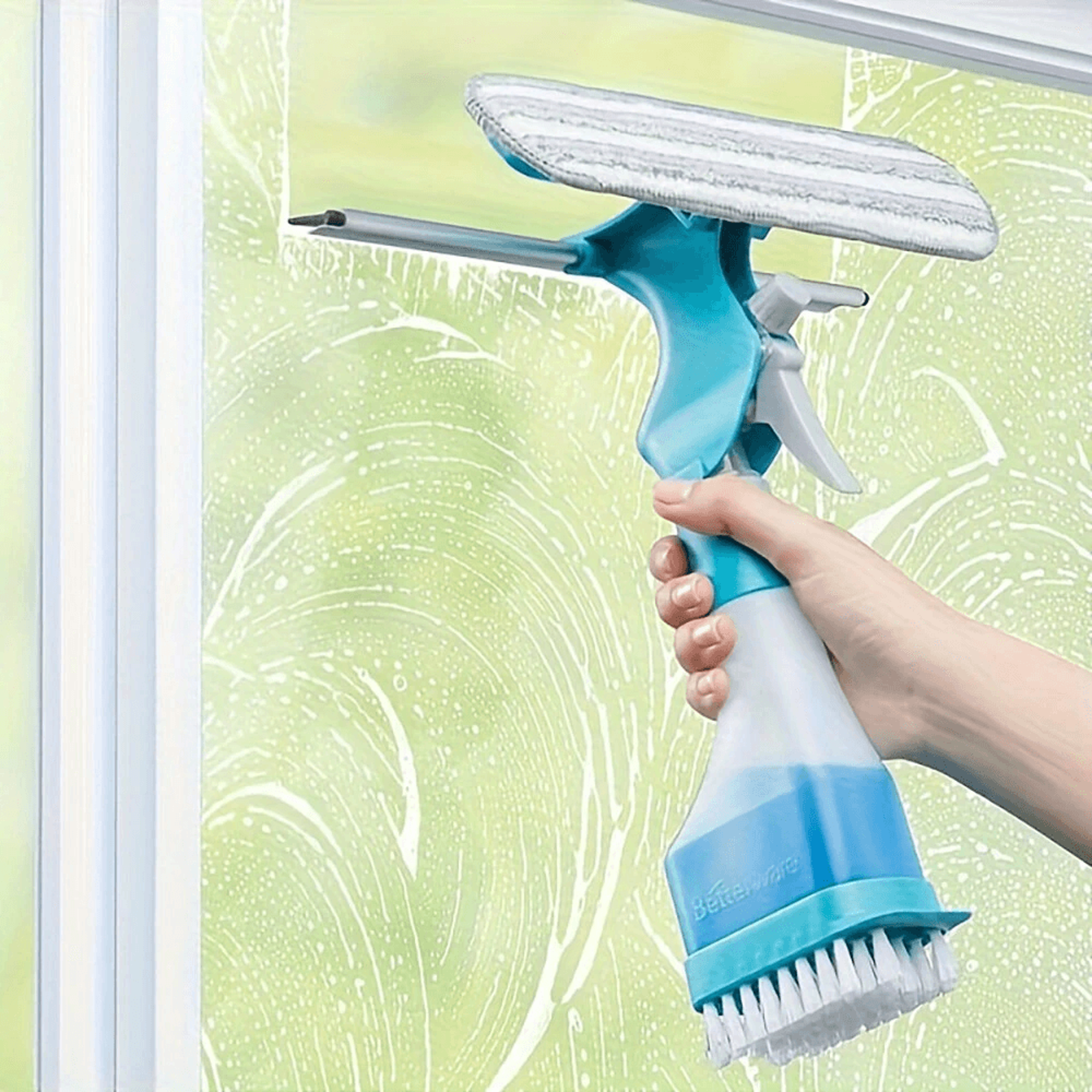 Green Multifunctional Window Cleaner And Glass Cleaning Brush 1