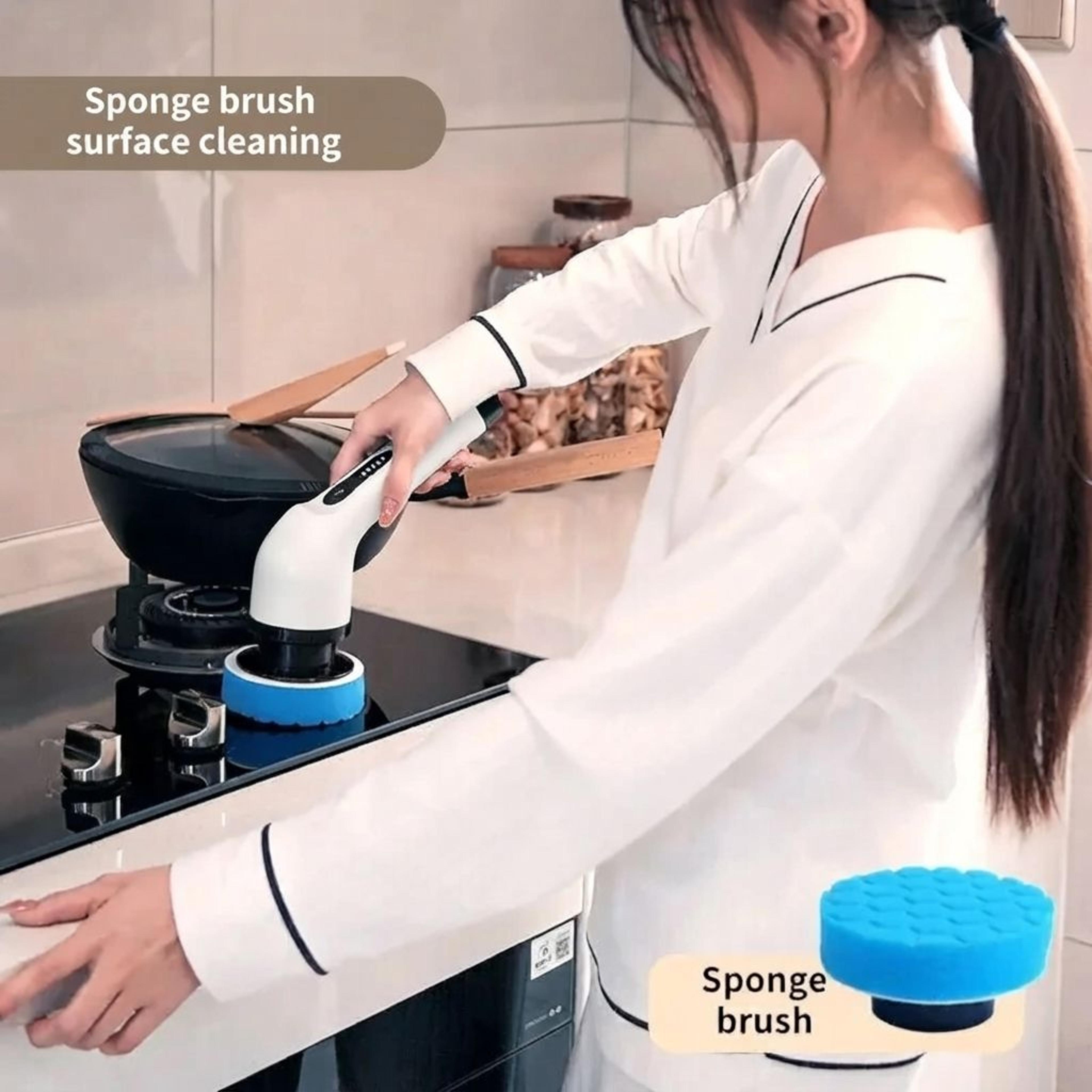 Cordless Electric Cleaning Brush With Telescopic Rod 2