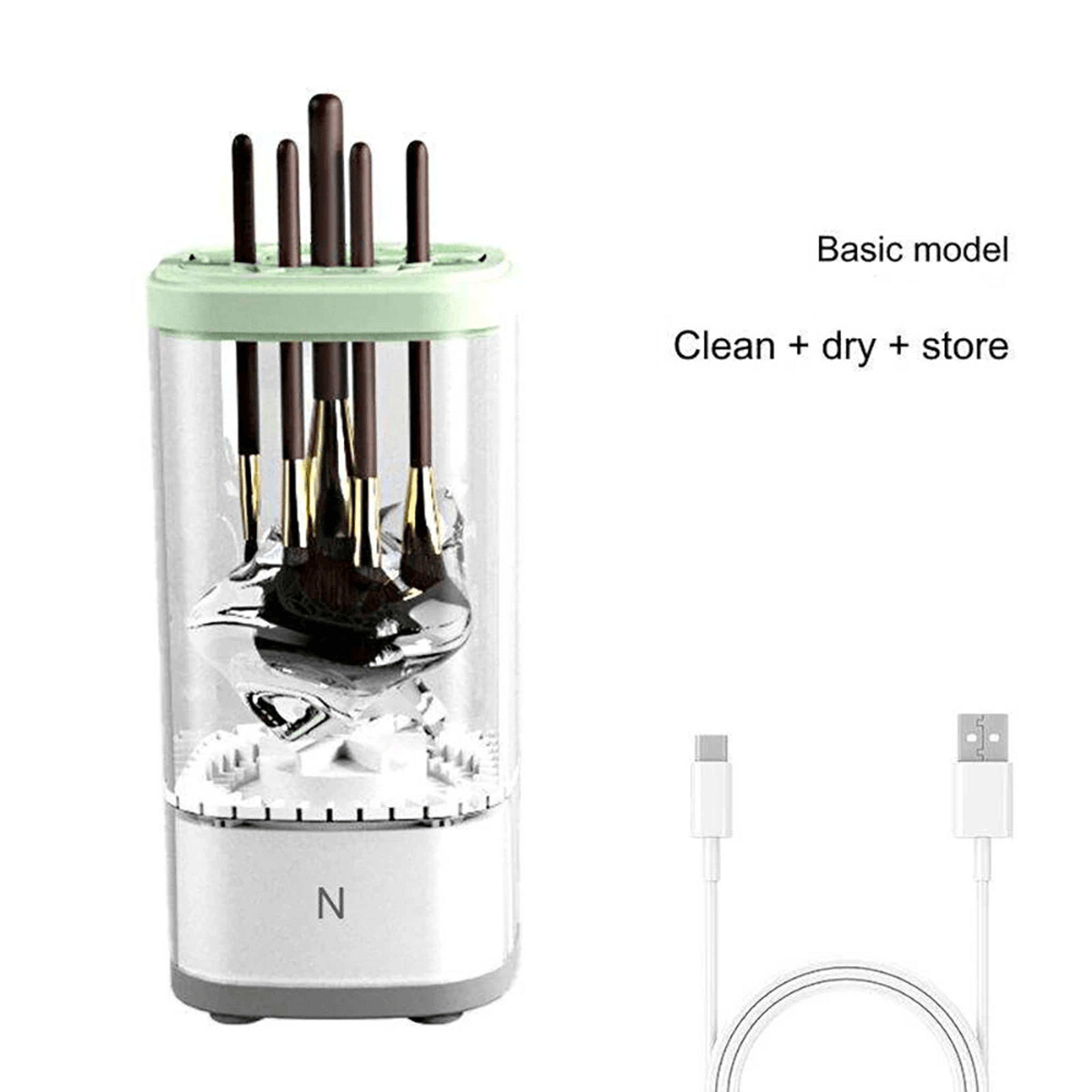 Automatic Makeup Brush Cleaner And Dryer With UV Sterilization And Brush Capacity 3