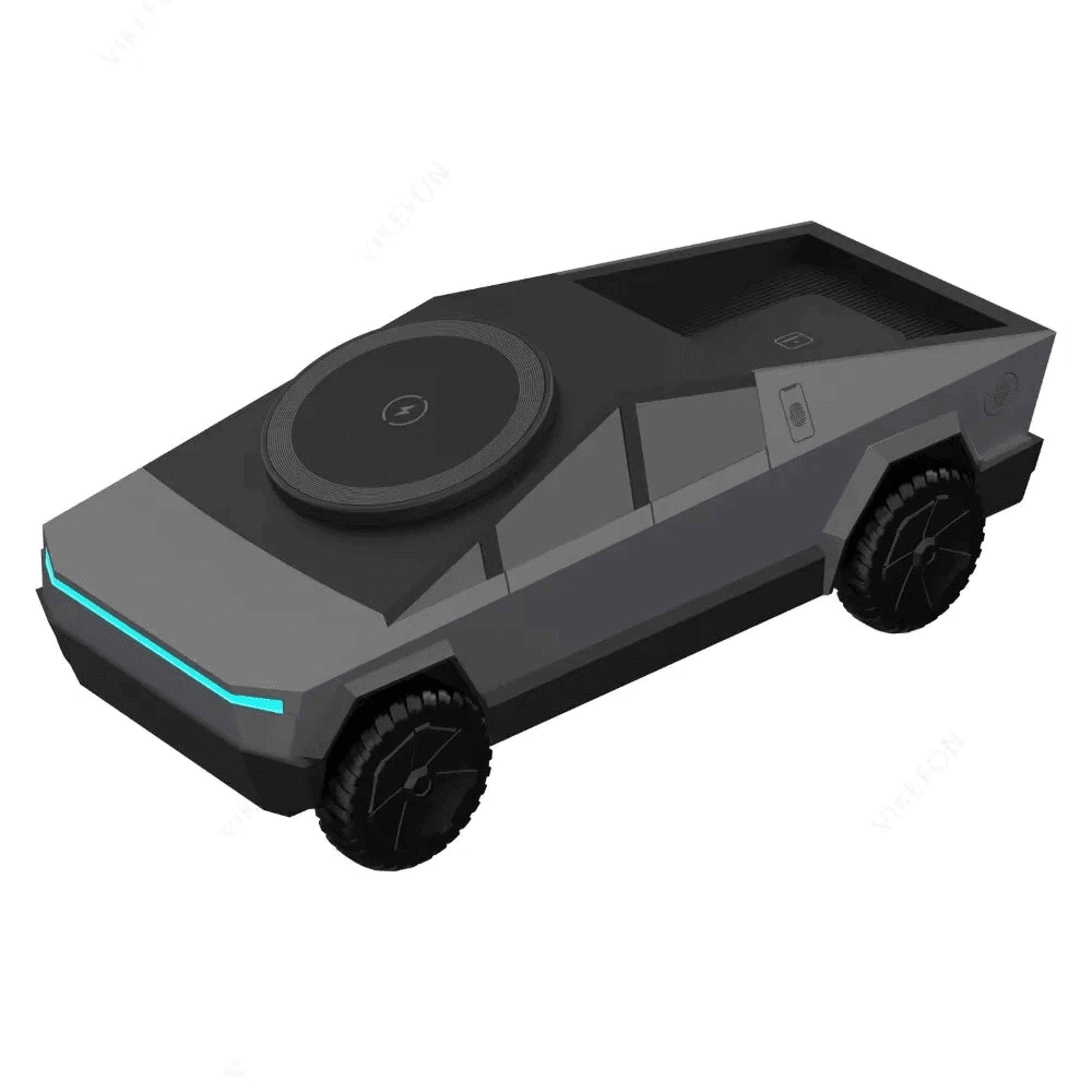 Wireless Charging Station With Motorized Rotating Phone Stand 6