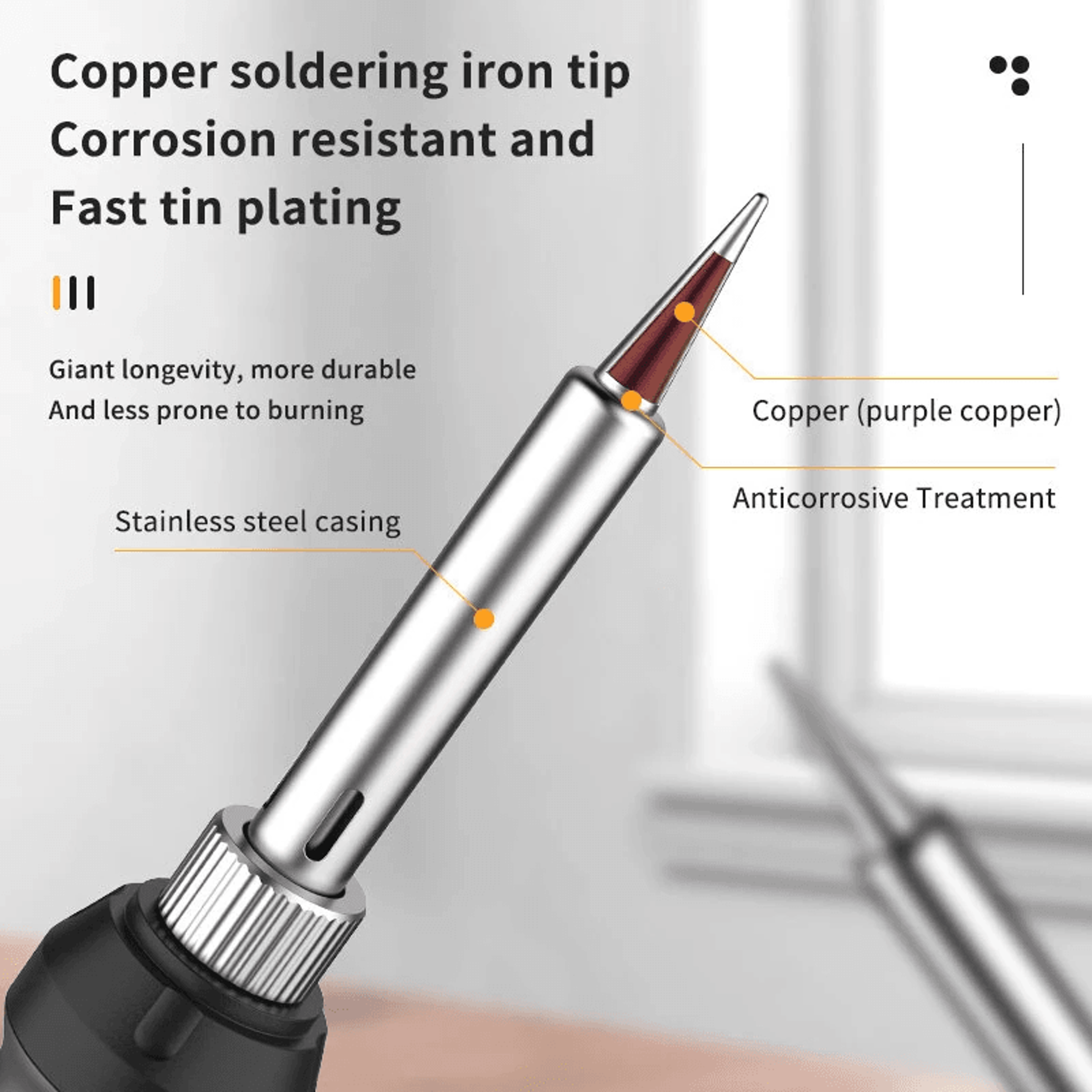 Digital Soldering Iron Kit With Adjustable Temperature Ceramic Heating Element And Accessories 2