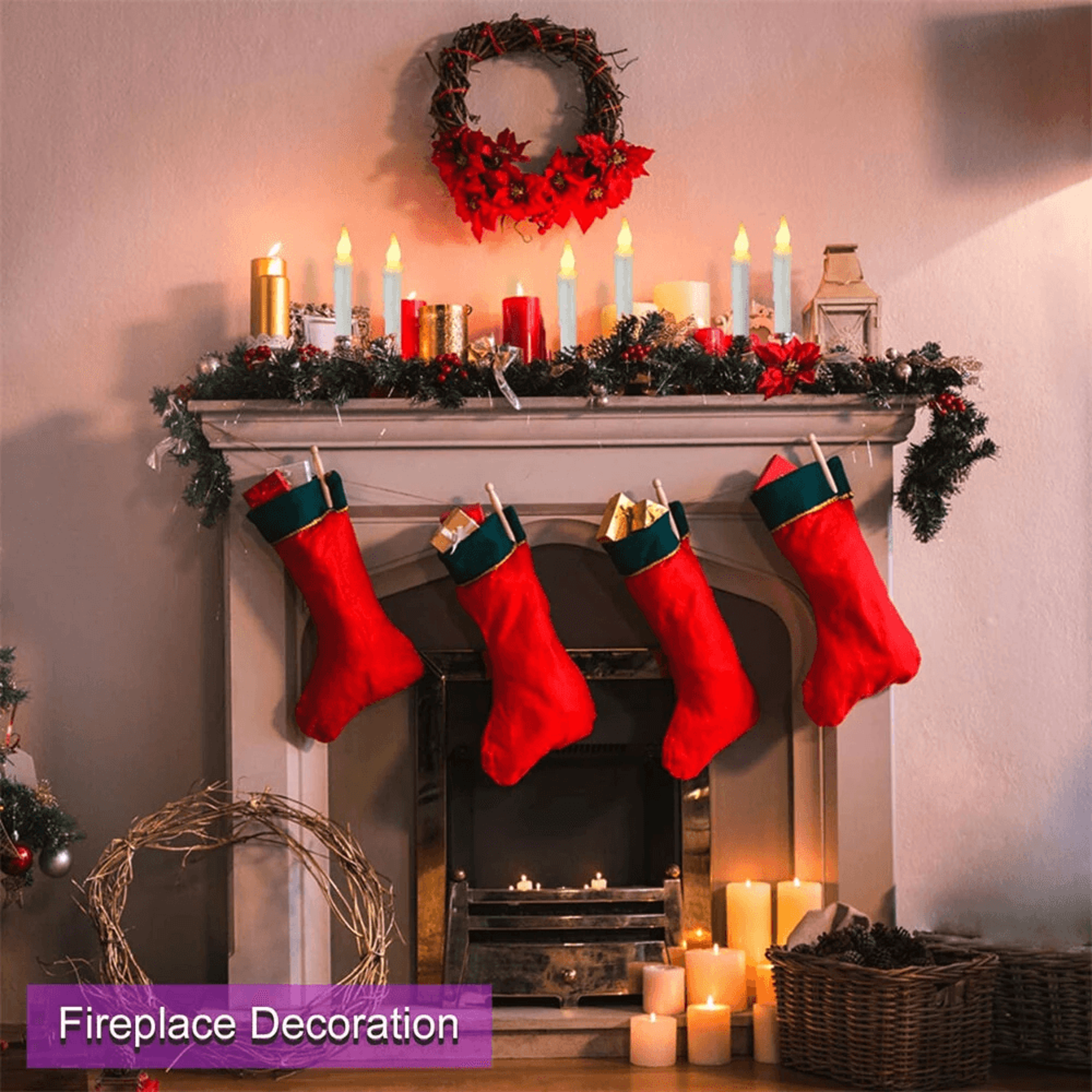 Floating Flameless LED Candles With Wand Remote And Warm White Flickering Light 1