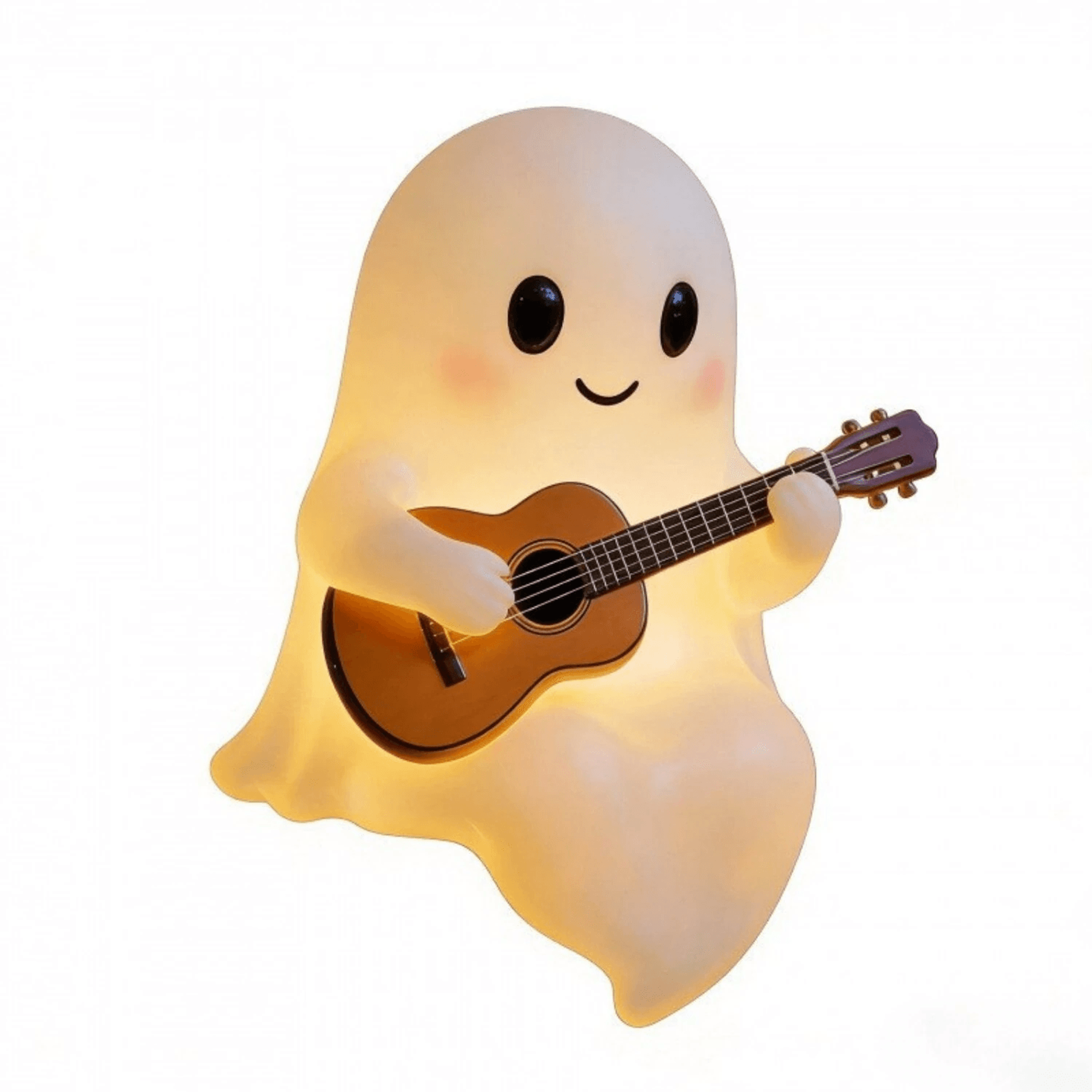 USB Ghost Night Light With Warm LED Resin Halloween Desktop Decor 0