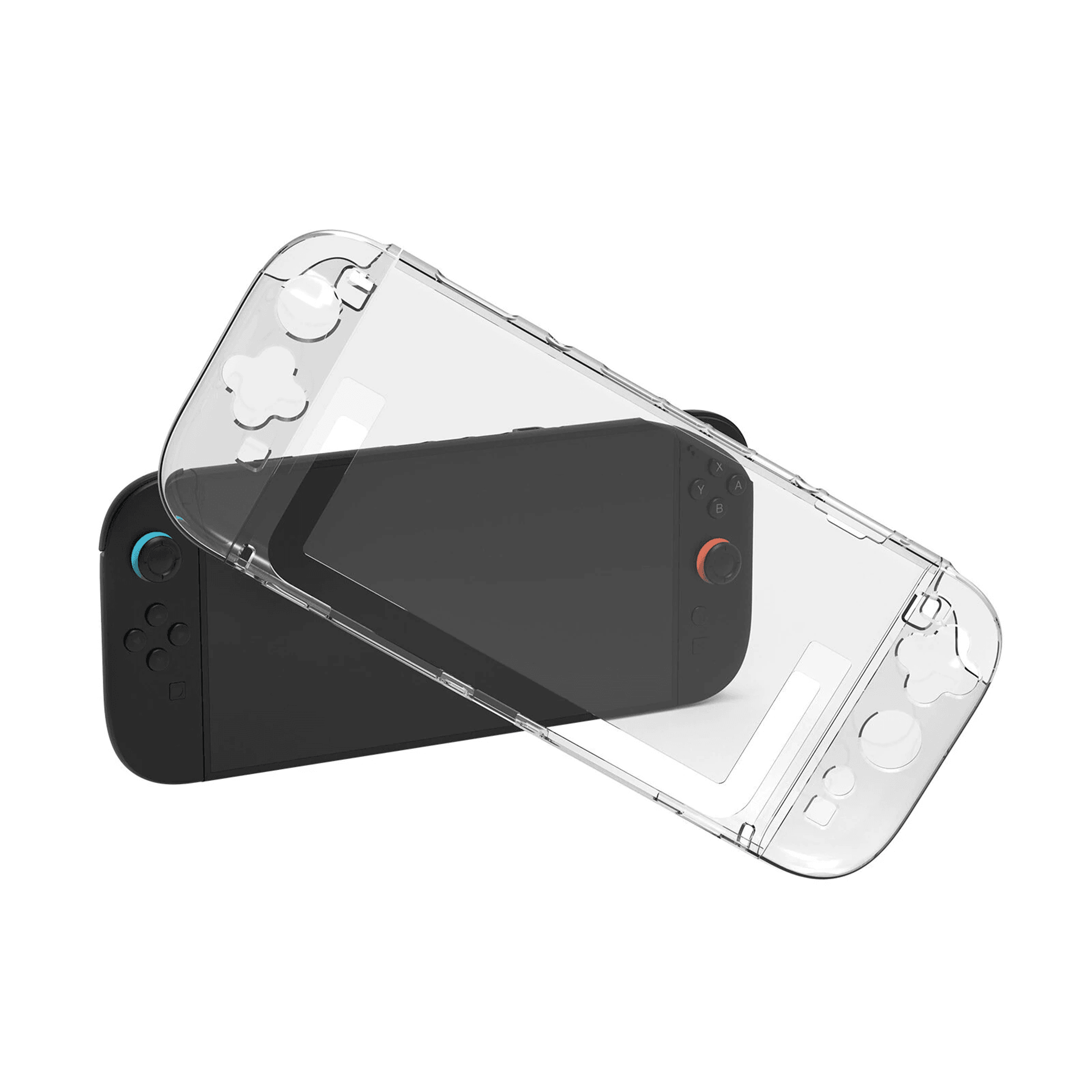 Switch Crystal Protective Case With Shockproof PC Shell And Stand Access 0