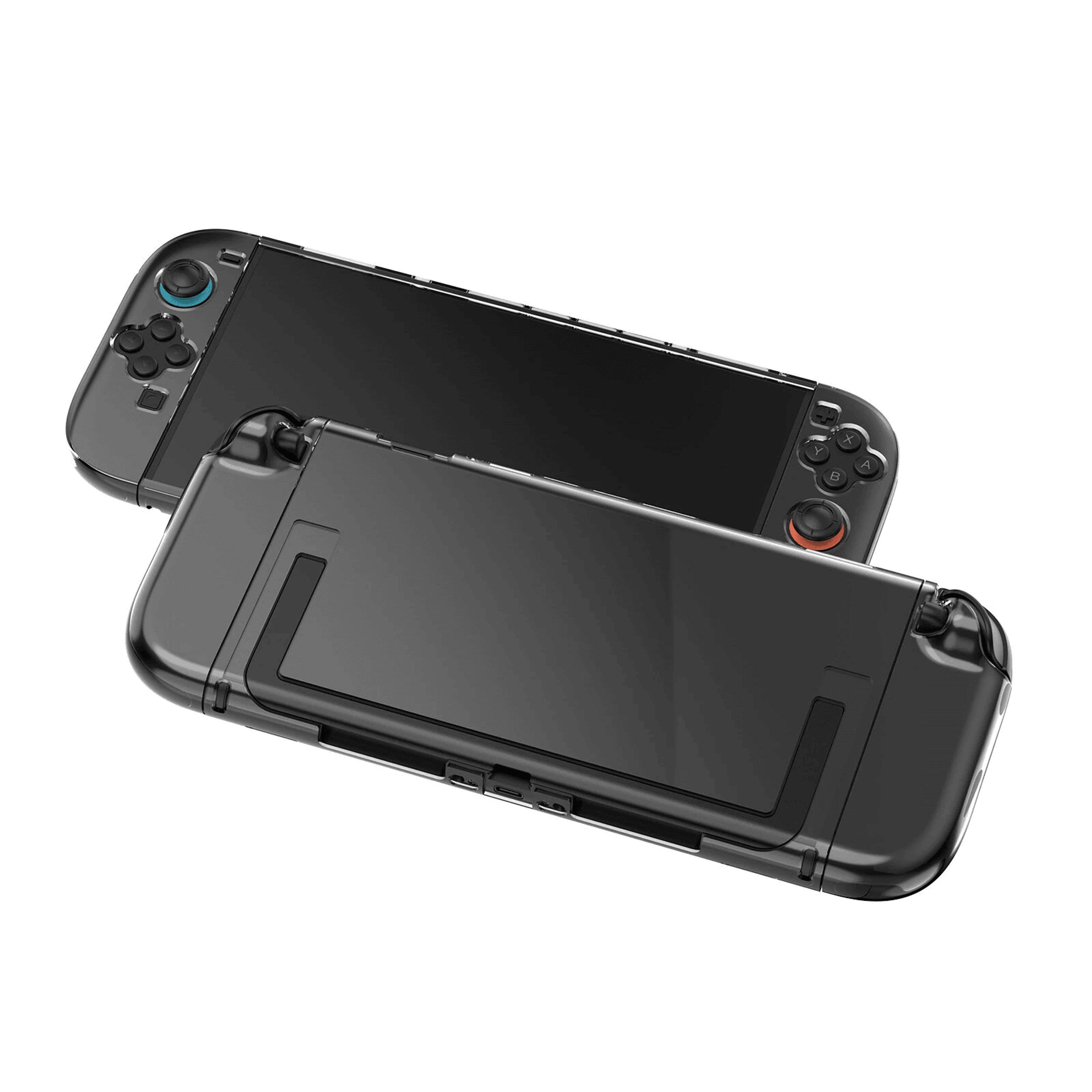 Switch Crystal Protective Case With Shockproof PC Shell And Stand Access 1