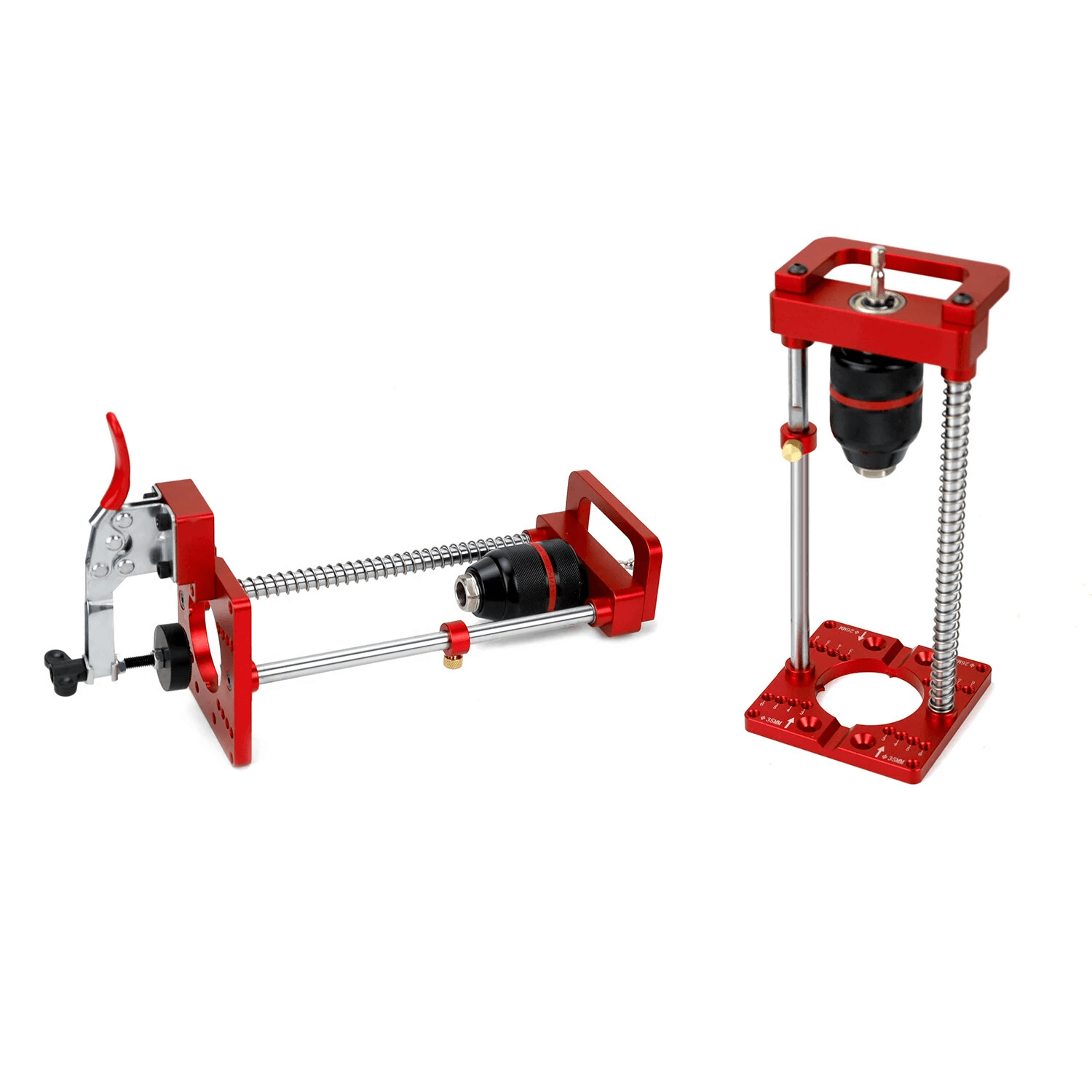 Concealed Hinge Drill Guide Adjustable Aluminum Cabinet Hardware Jig 4