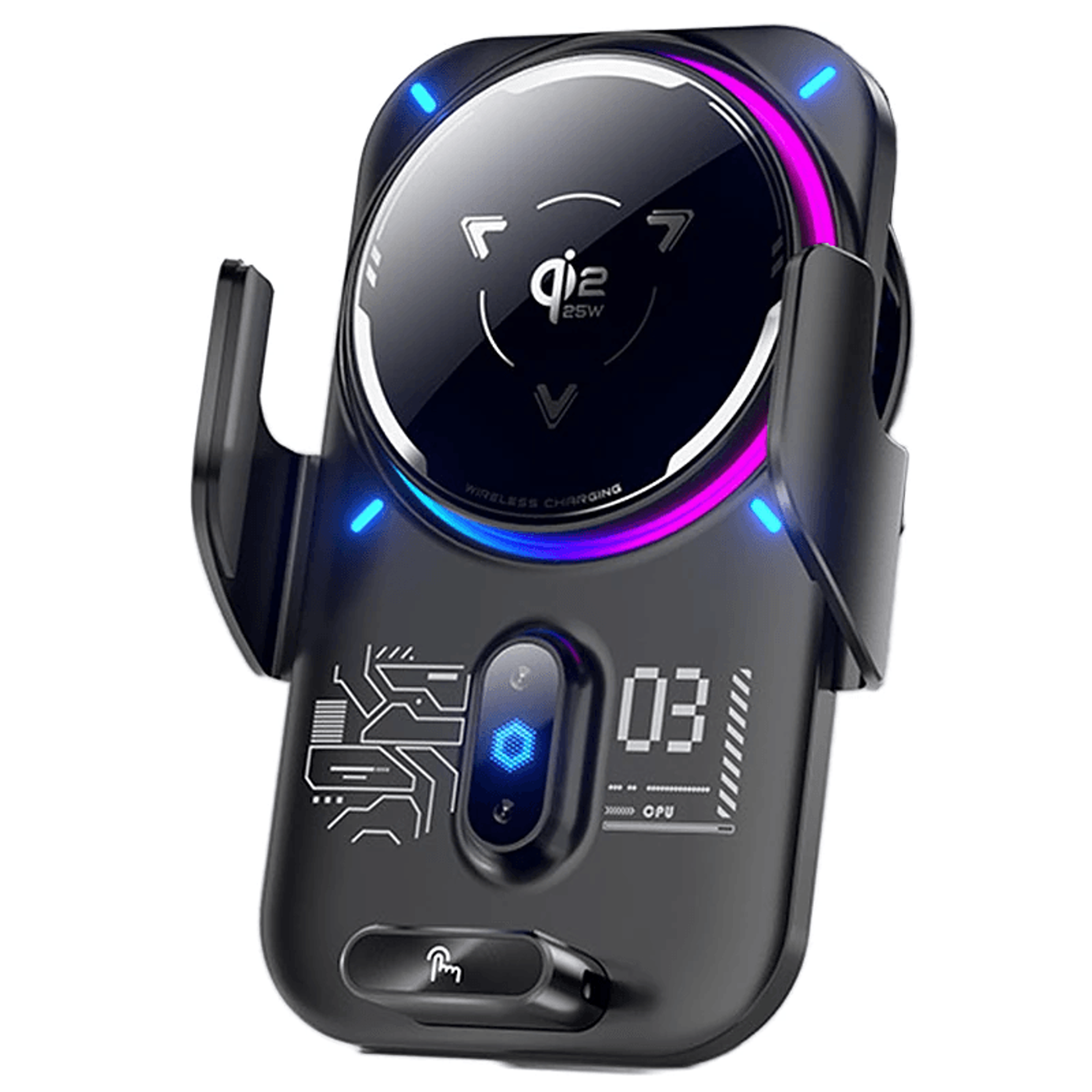 Magnetic Wireless Car Charger Mount With Semiconductor Cooling 7