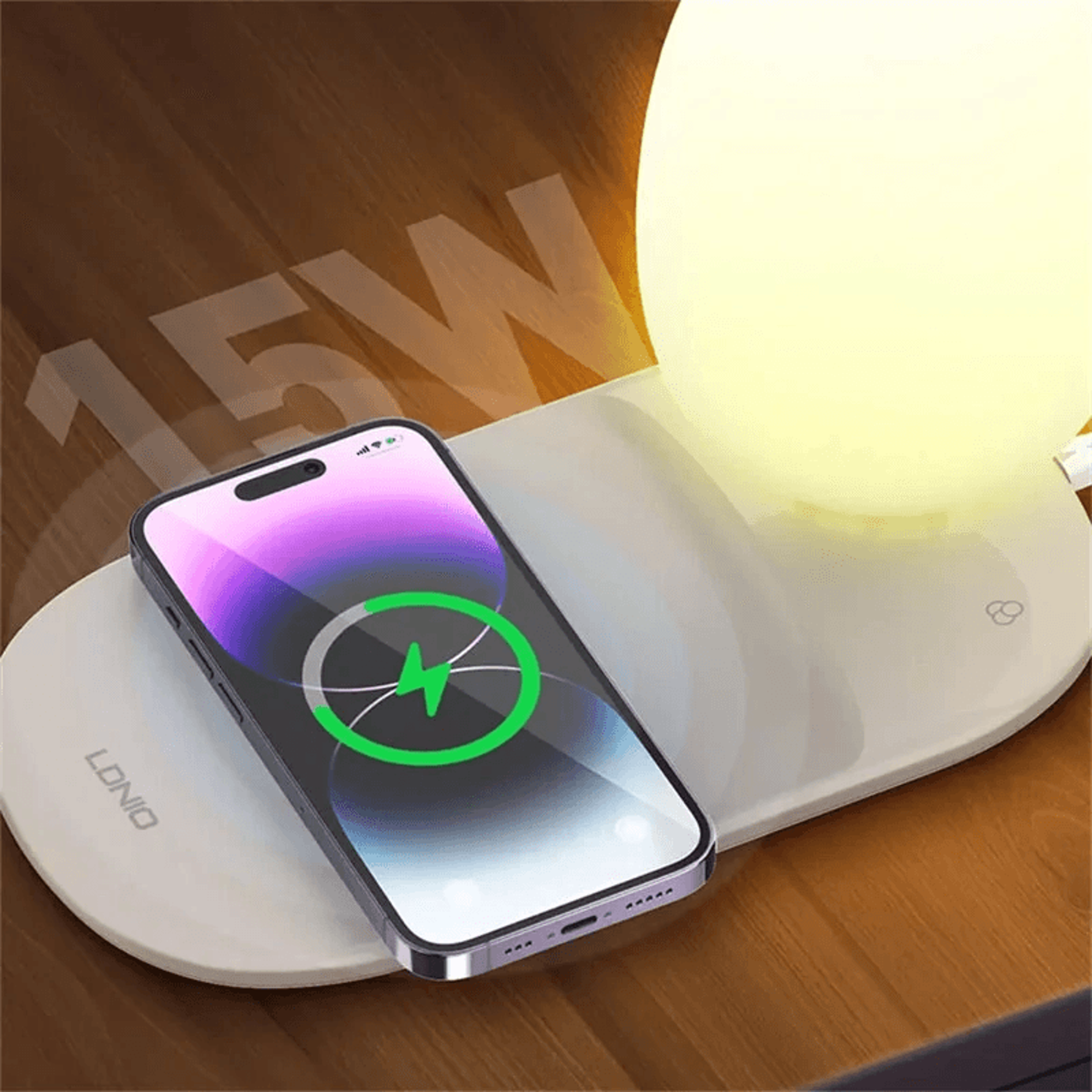 Wireless Charging Pad With Desk Lamp For Qi Enabled Smartphones 5