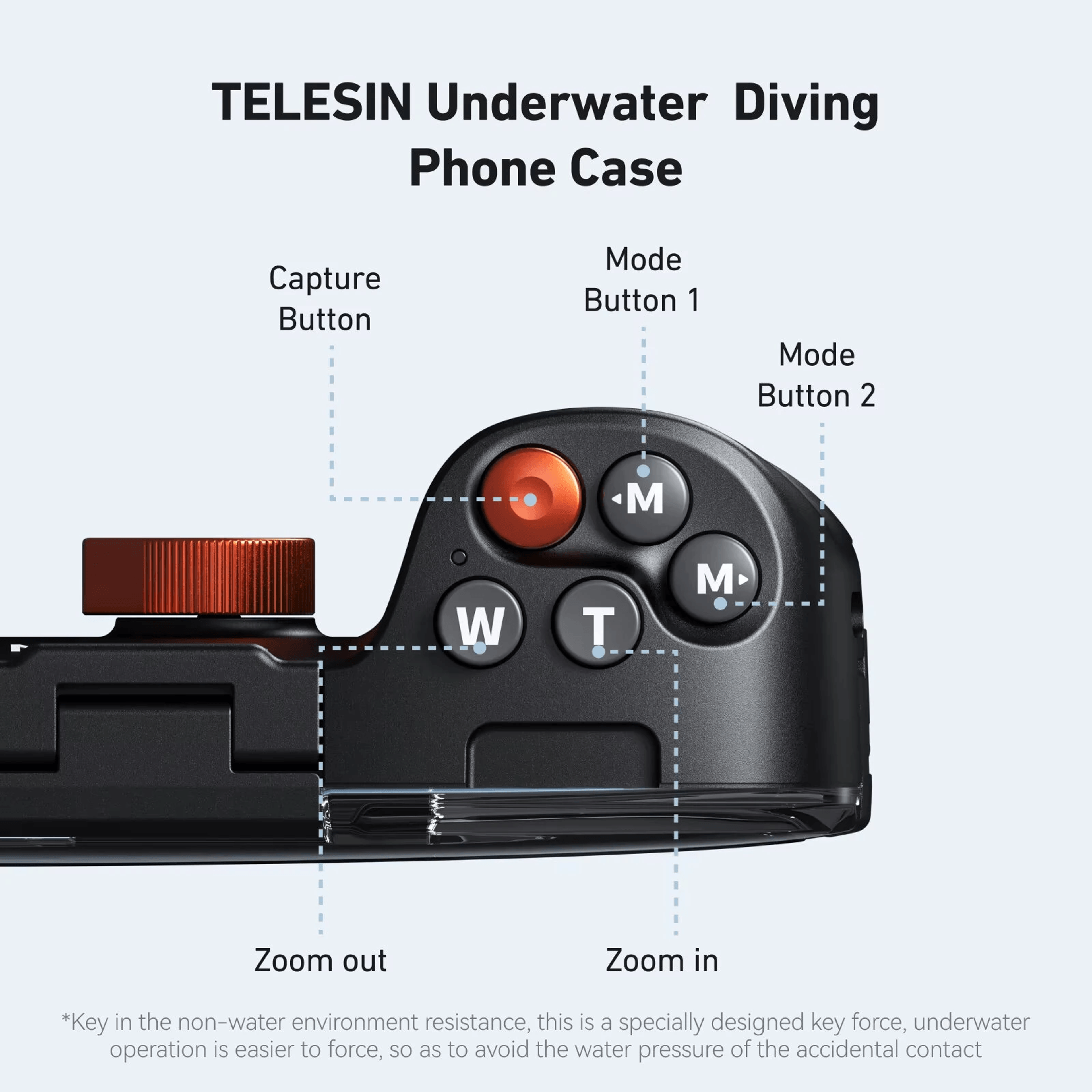 Waterproof Phone Diving Case With Camera Grip Bluetooth Control And Anti Fog Vacuum System 2