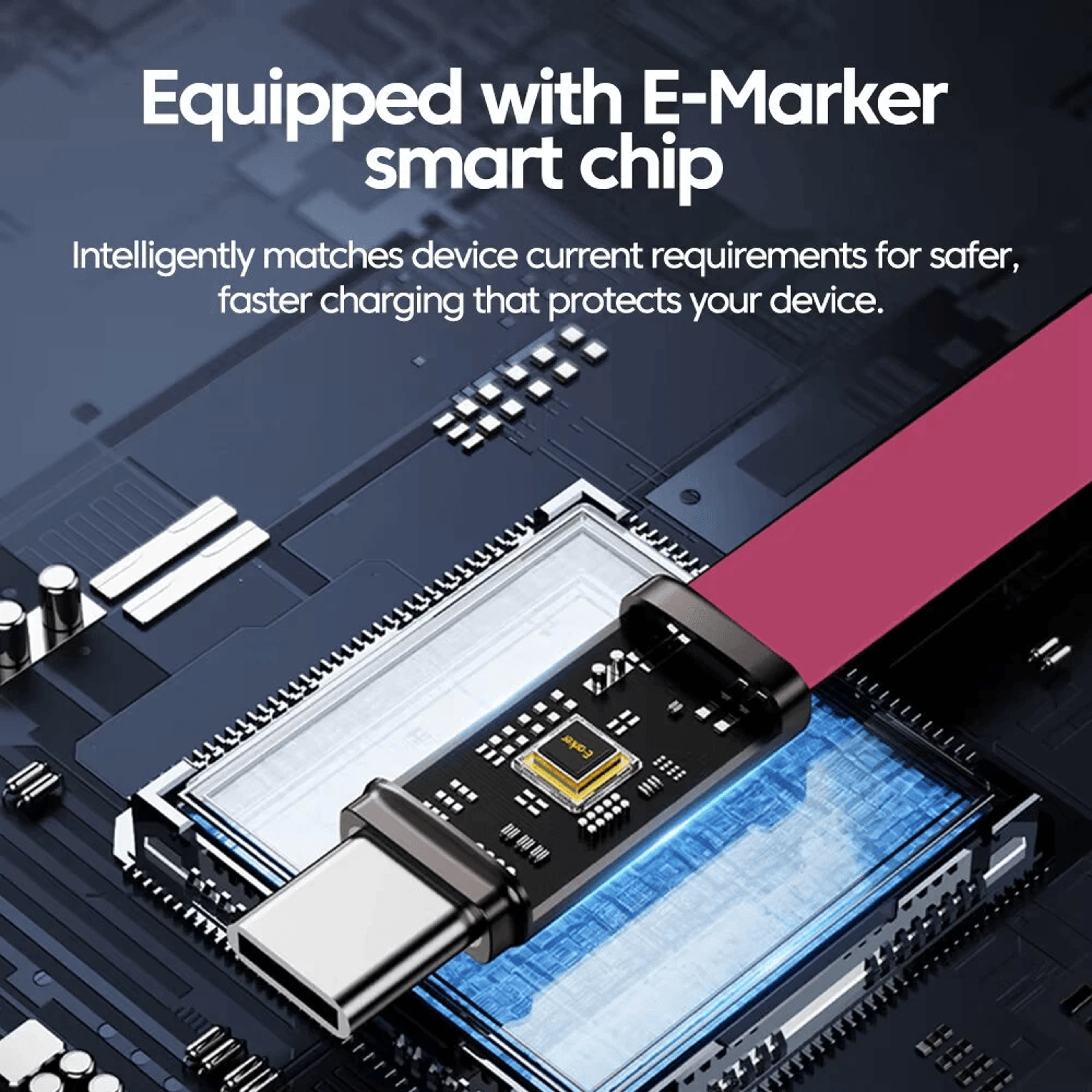 USB C To USB C Fast Charging Cable With E Marker Chip 5