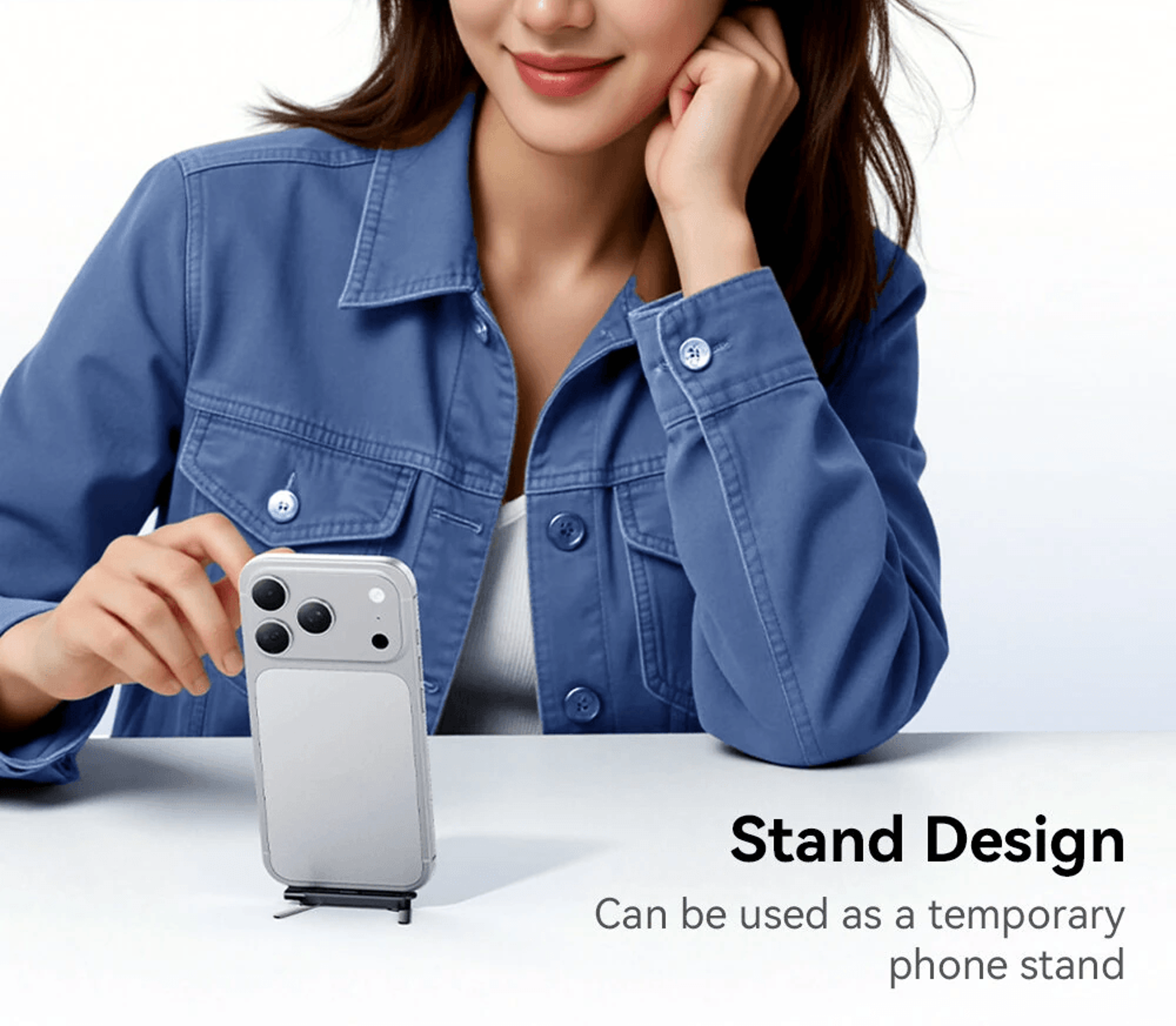 USB C L Shape Phone Stand Adapter With Data Transfer 1